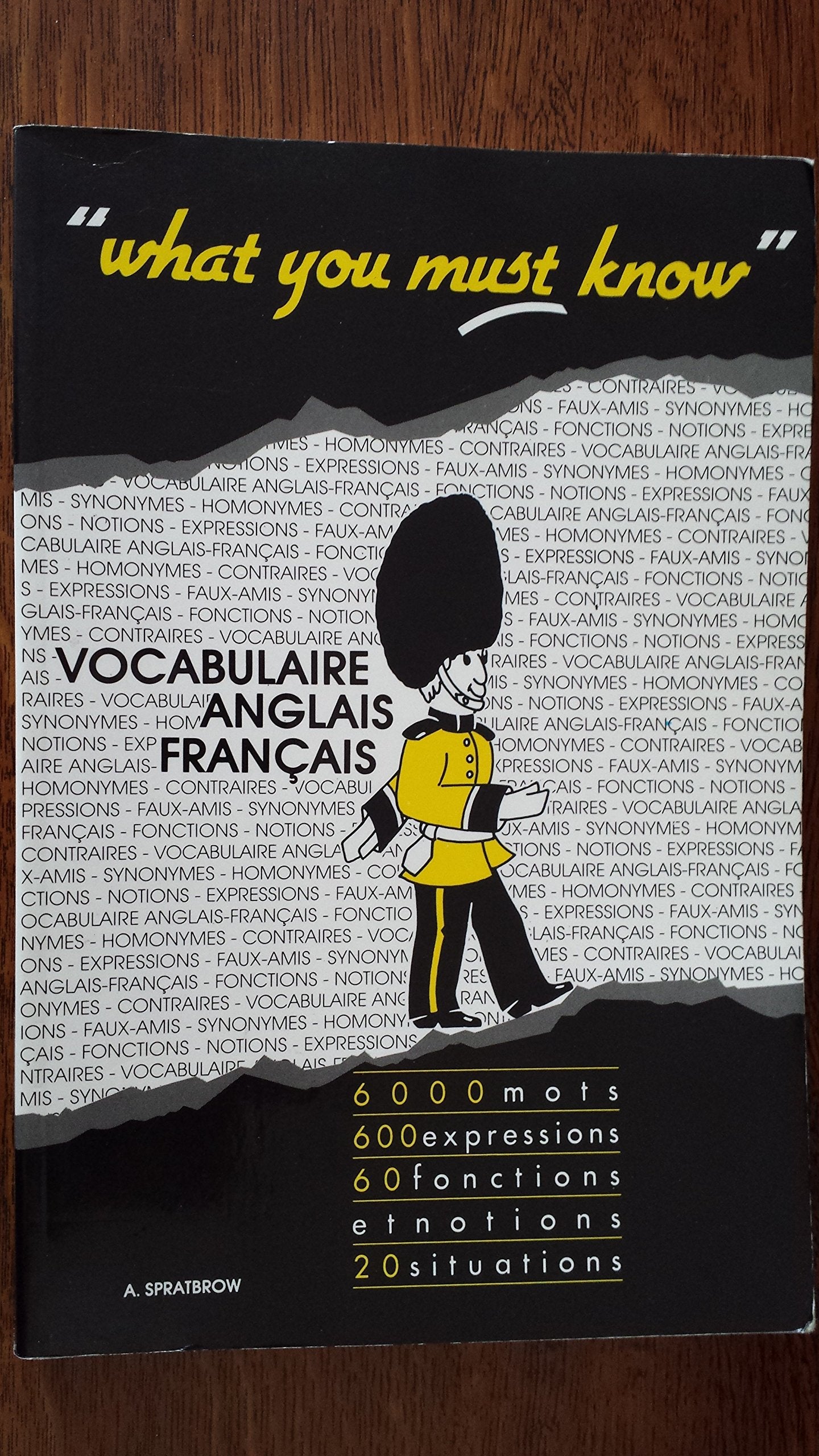 What you must know: Vocabulaire anglais-français 9782903891107