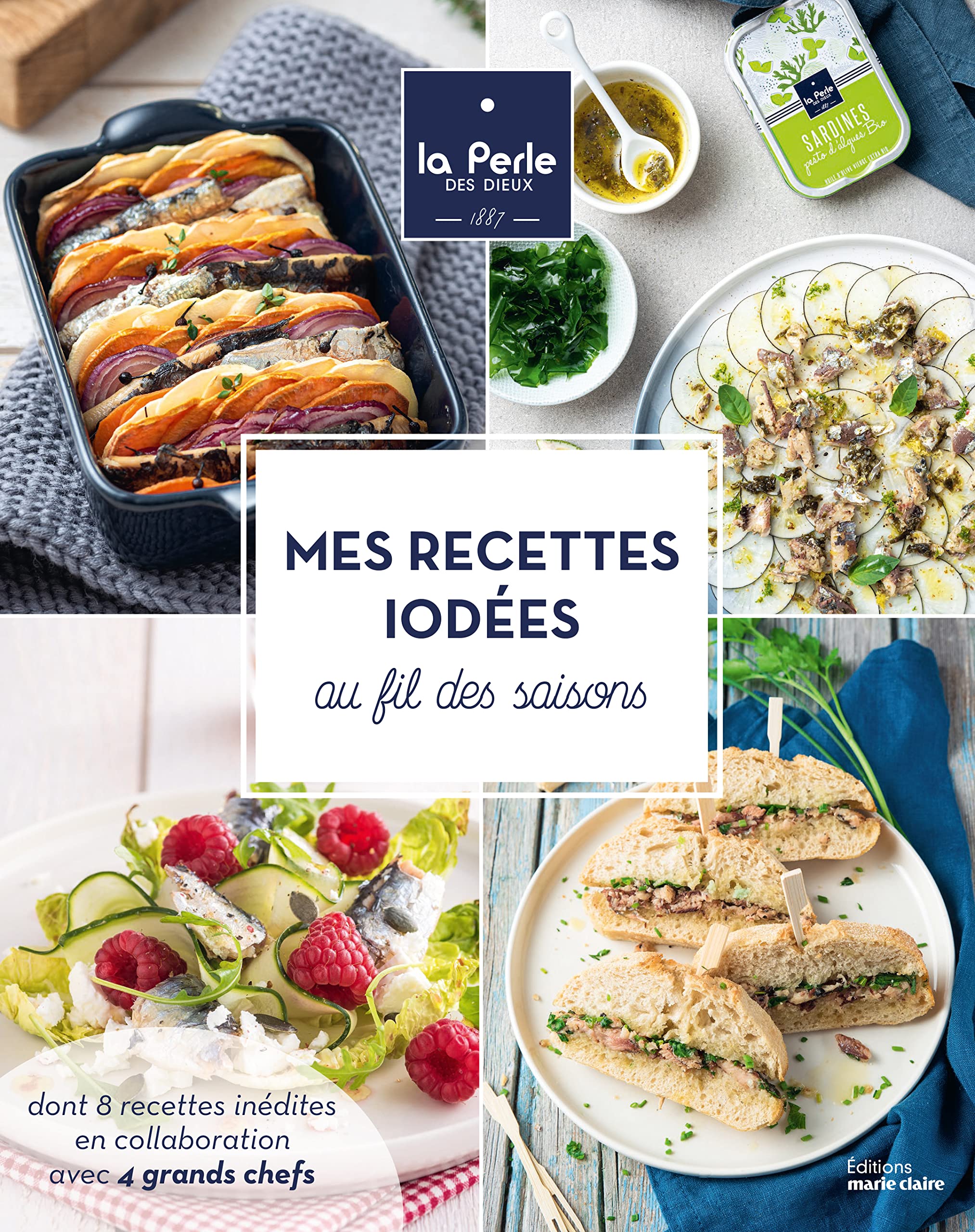 Mes recettes iodées au fil des saisons: dont 8 recettes inédites en collaboration avec 4 grands chefs 9791032308127