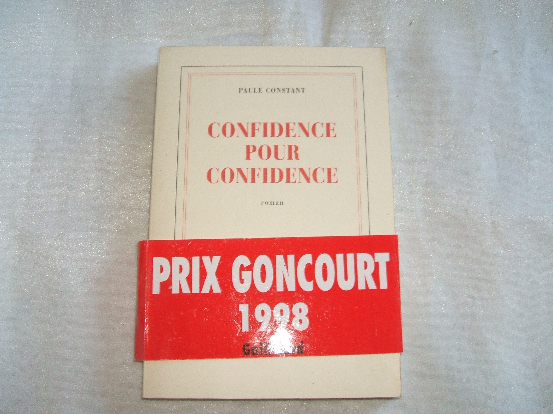 Confidence pour confidence 9782070752317