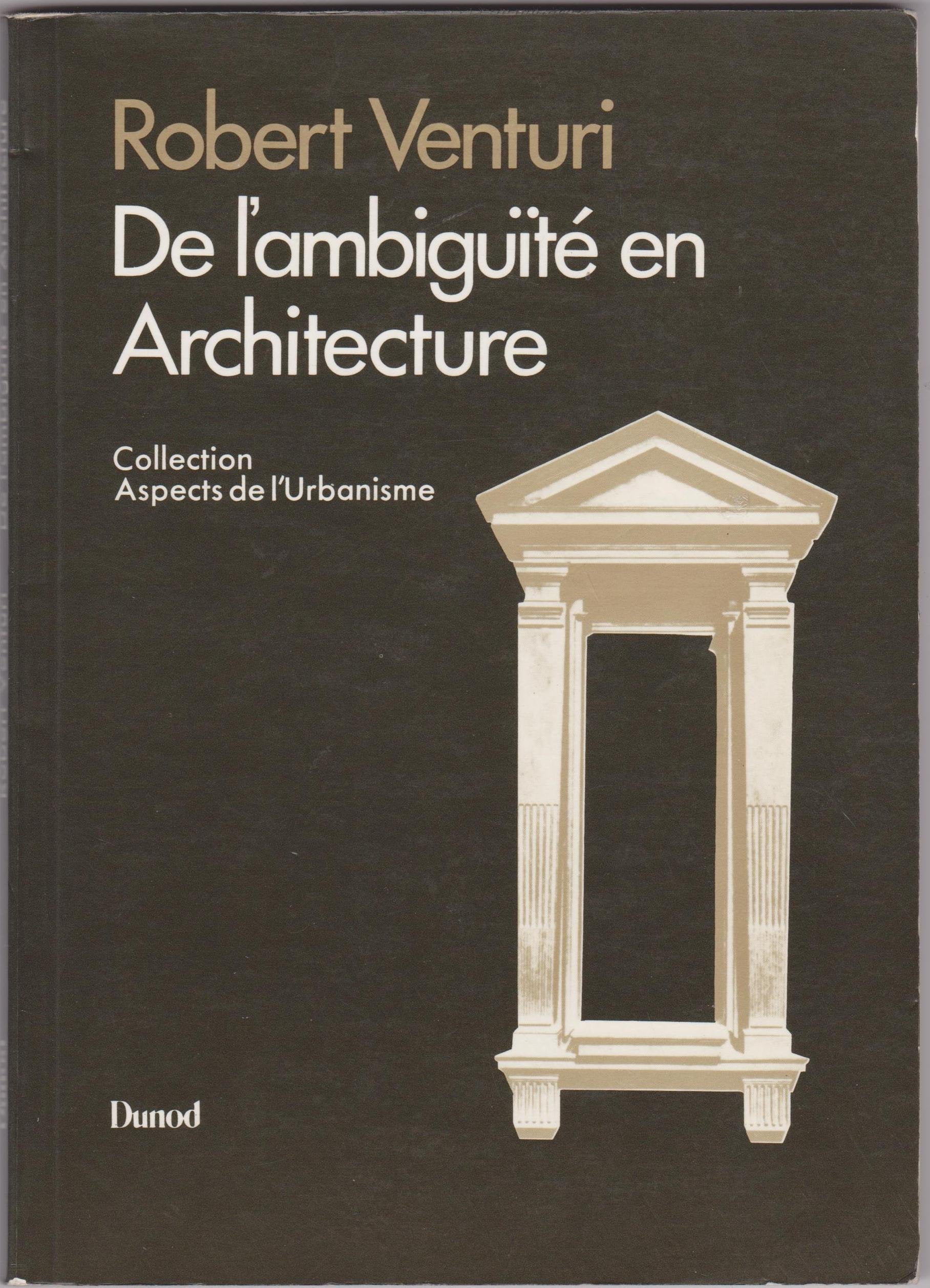 De l'ambiguïté en Architecture 9782040005542