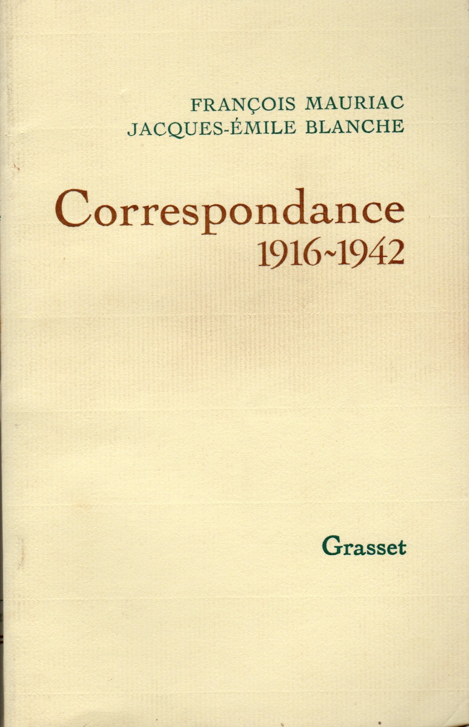 Correspondance: 1916-1942 9782246002987