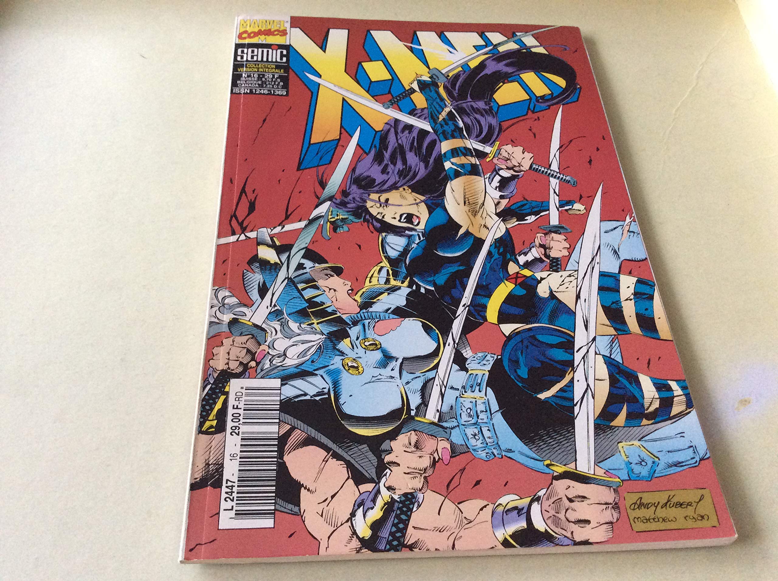 X-MEN 16 Semic (collection version intégrale)