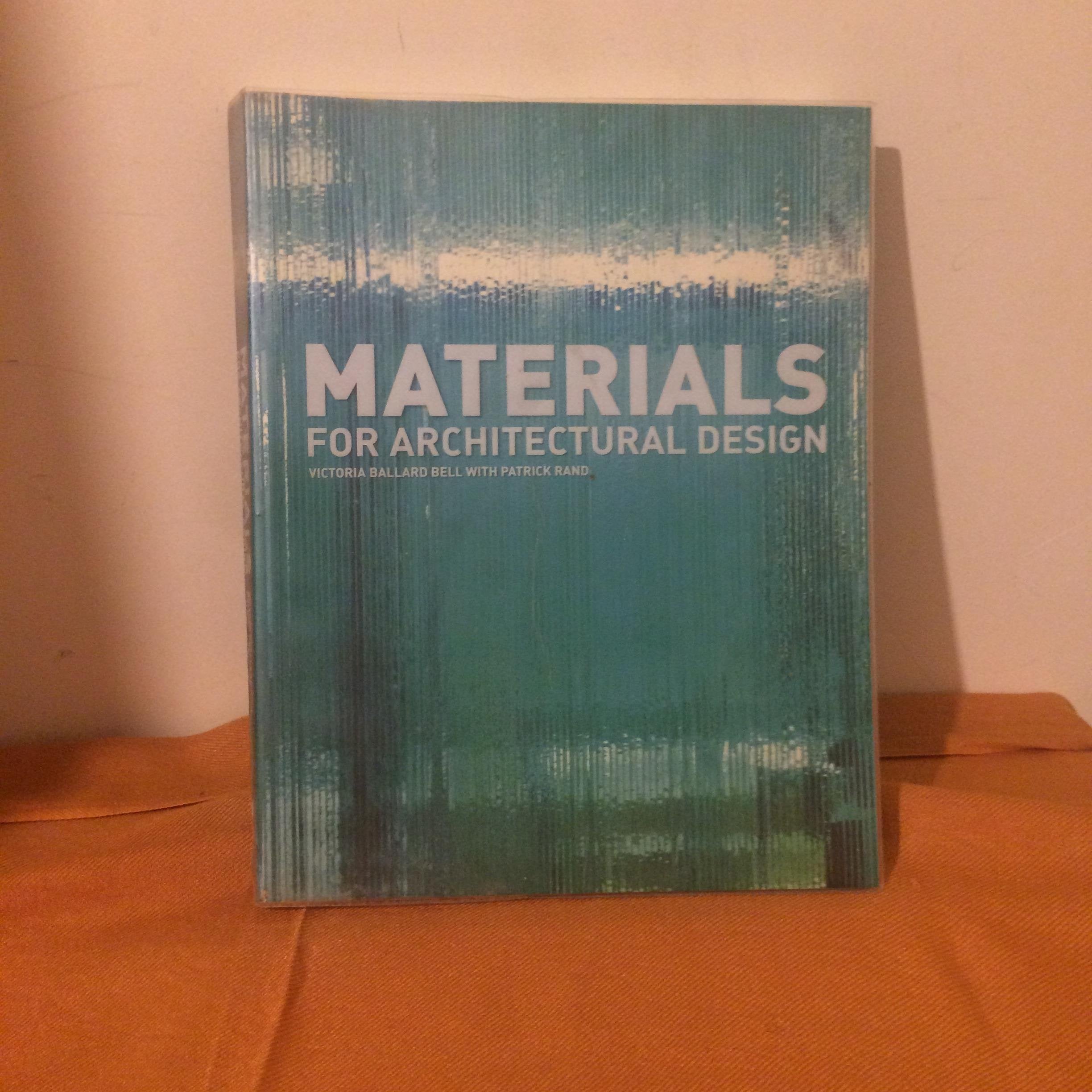 Materials for Architectural Design /anglais 9781856694803