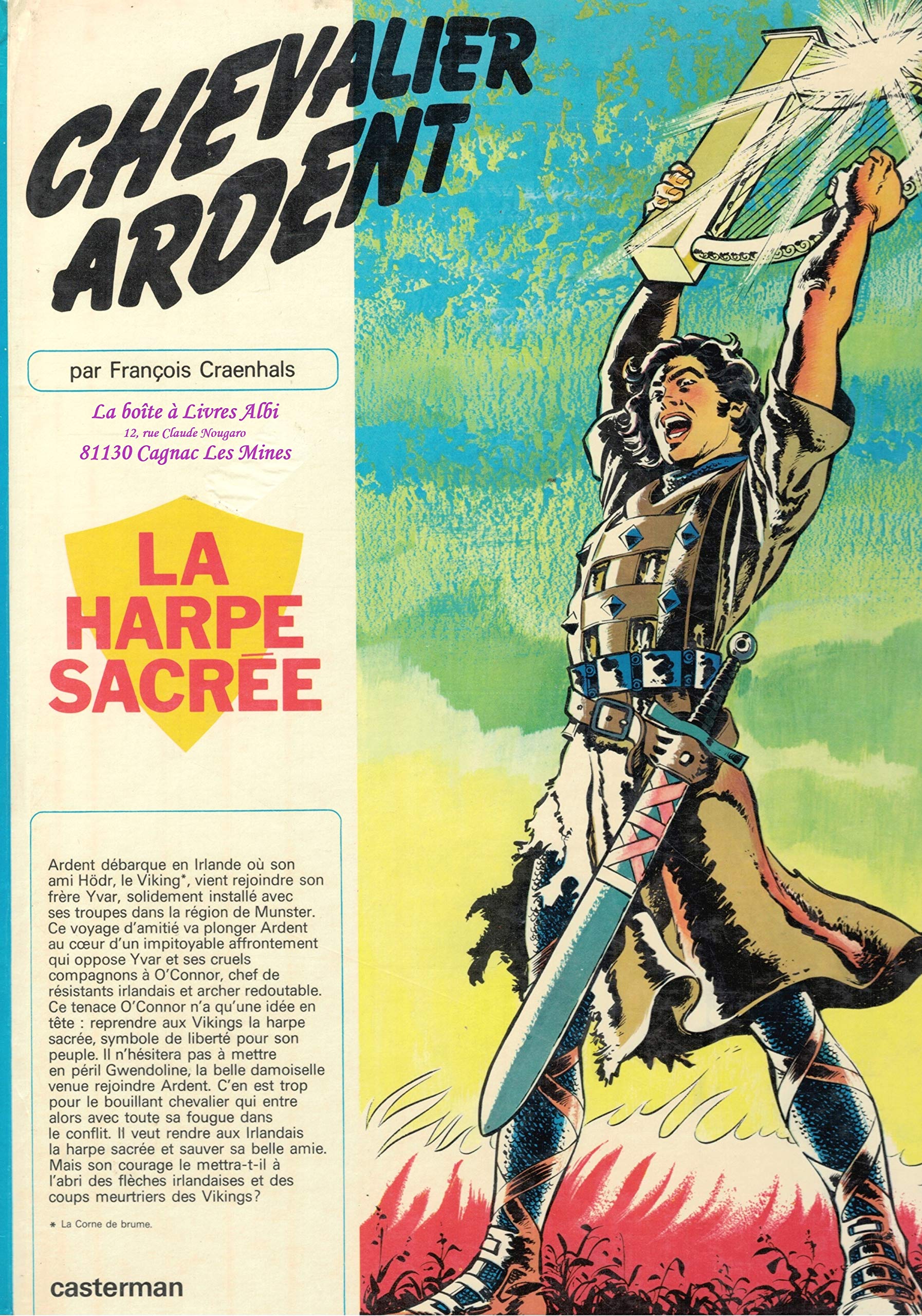 Chevalier Ardent / La Harpe Sacrée François Craenhals / Info édition : D. 1973/0053/120 / 1973