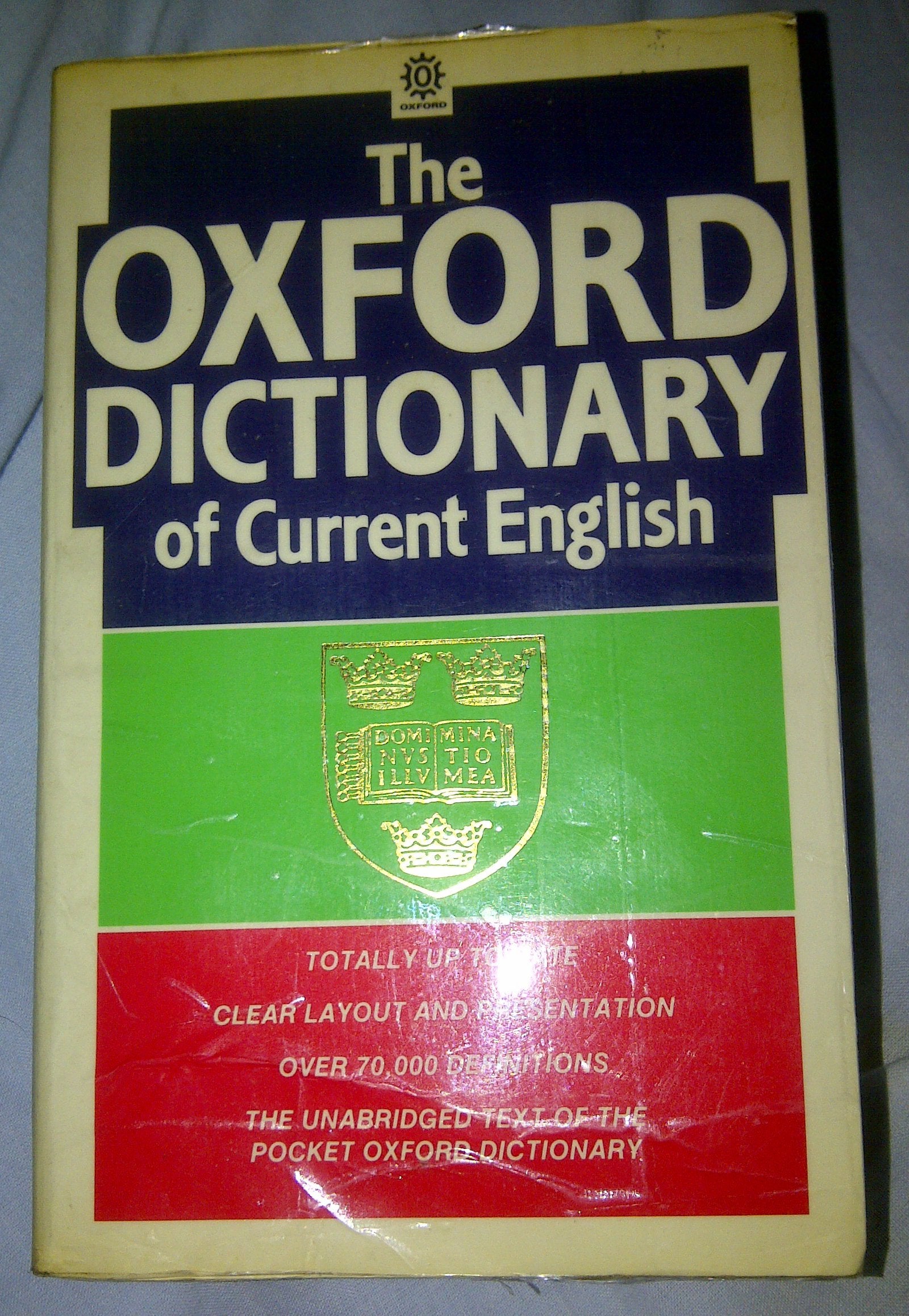 The Oxford Dictionary of Current English 9780192819192