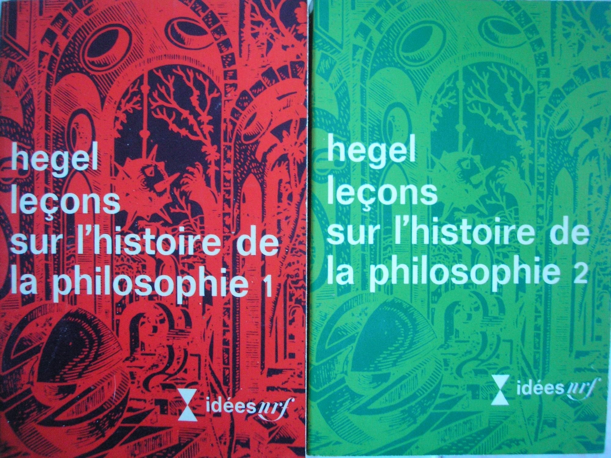 lecons sur l'histoire de la philosophie tome 1 et tome 2 9782246000501