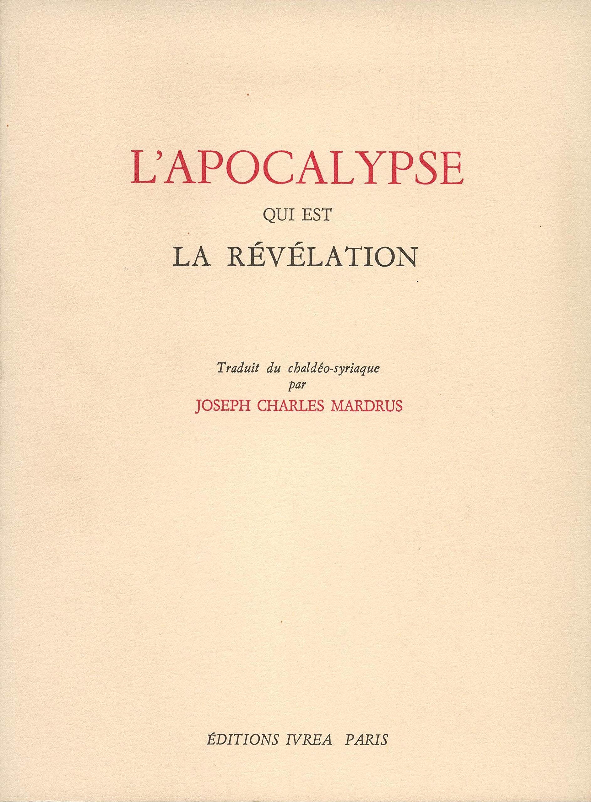 L' Apocalypse qui est la Revelation 9782851842404
