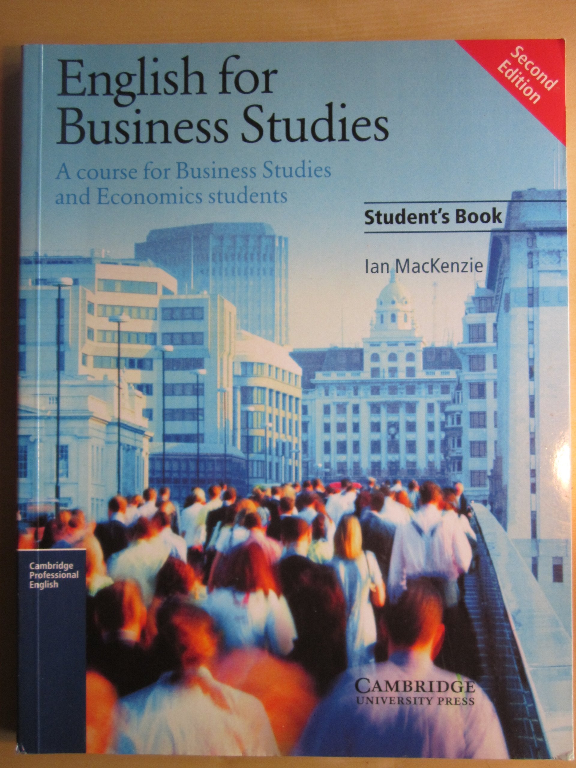English for Business Studies Student's book: A Course for Business Studies and Economics Students 9780521752855