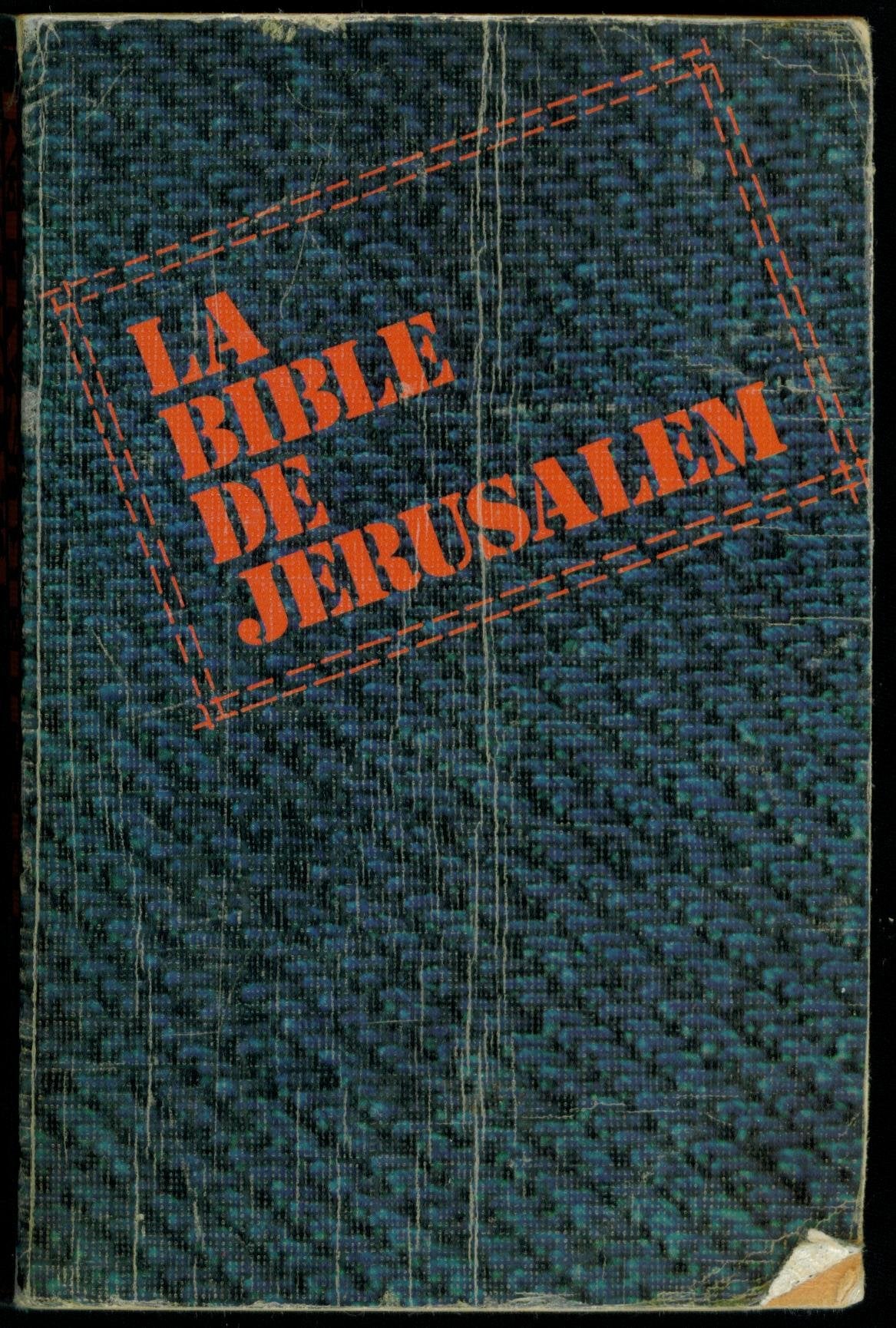 La Bible de Jérusalem 9782220021133