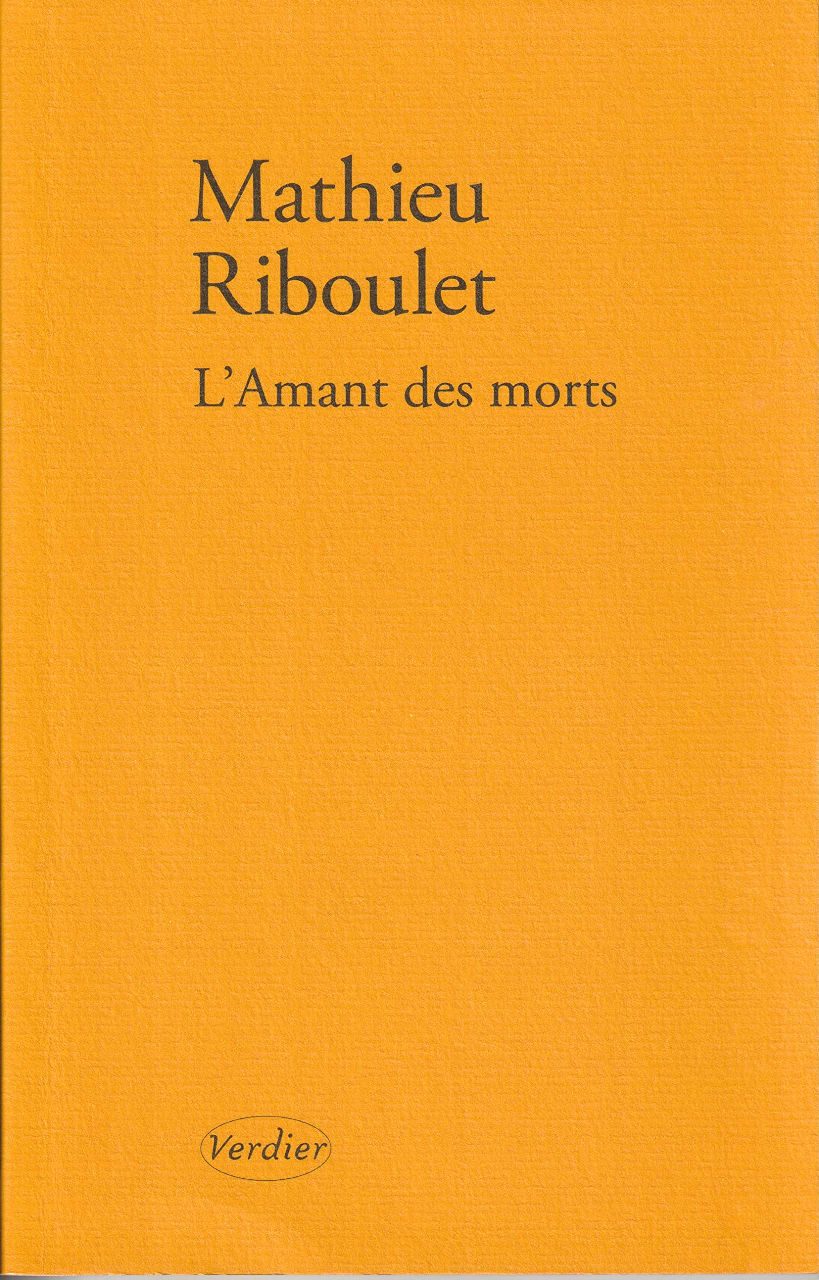 L'amant des morts 9782864325444