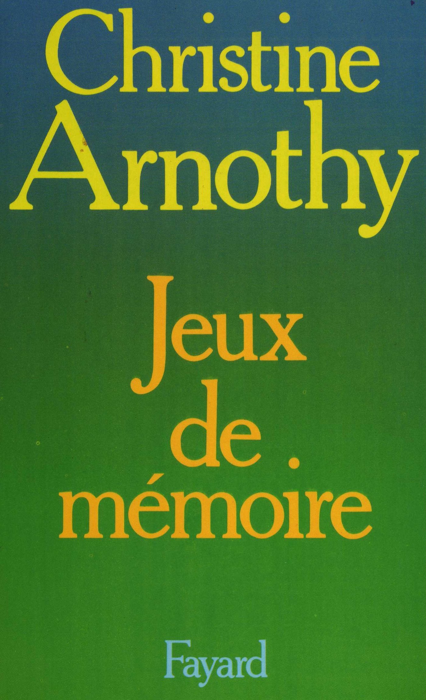Jeux de mémoire 9782213010403
