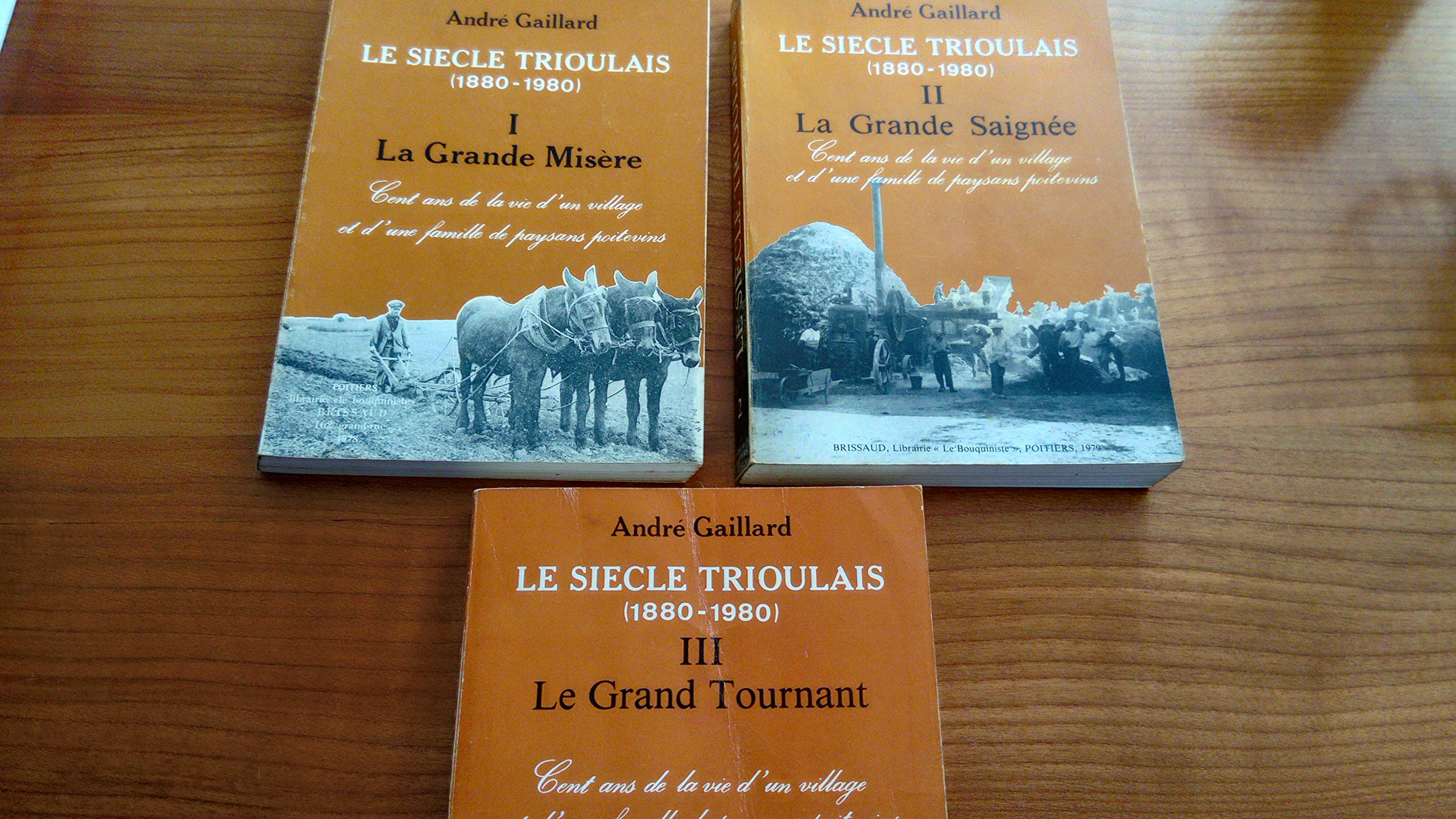 LE SIECLE TRIOULAIS (1880-1980) - EN TROIS TOMES - TOMES 1 + 2 + 3. 1 : LA GRANDE MISERE - 2 : LA GRANDE SAIGNEE. 3 : LE GRAND TOURNANT - 0650414467298