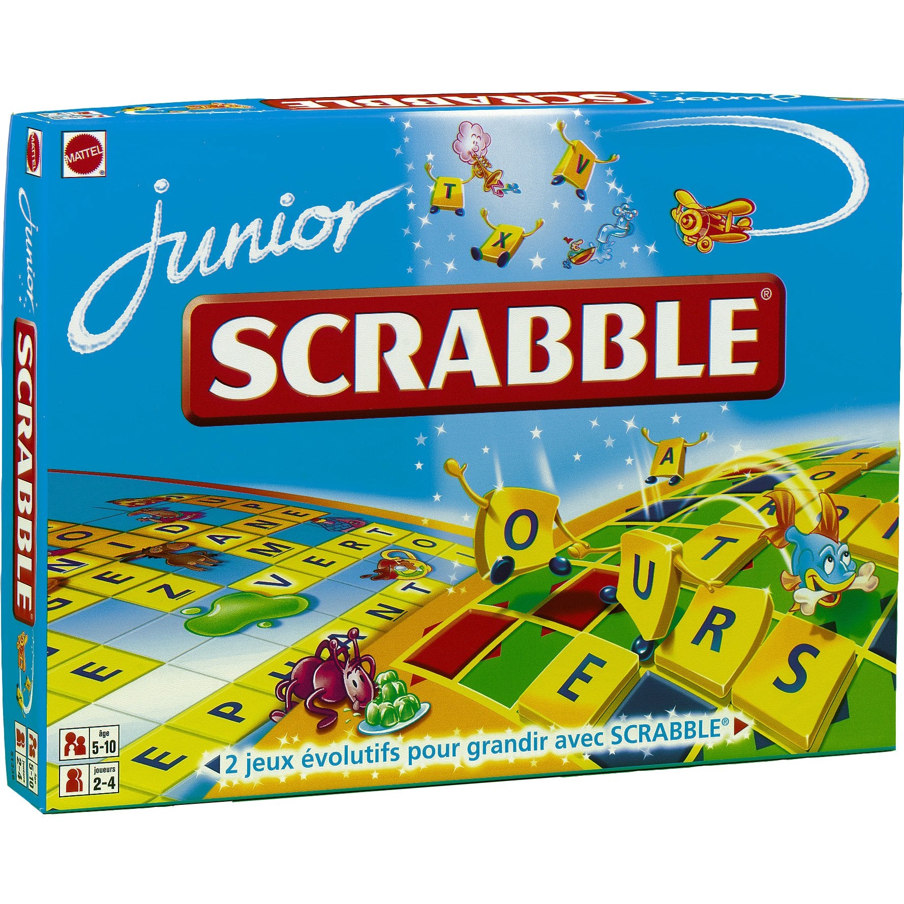 Mattel - 51336 - Jeu de société - Scrabble Junior 3253345160701