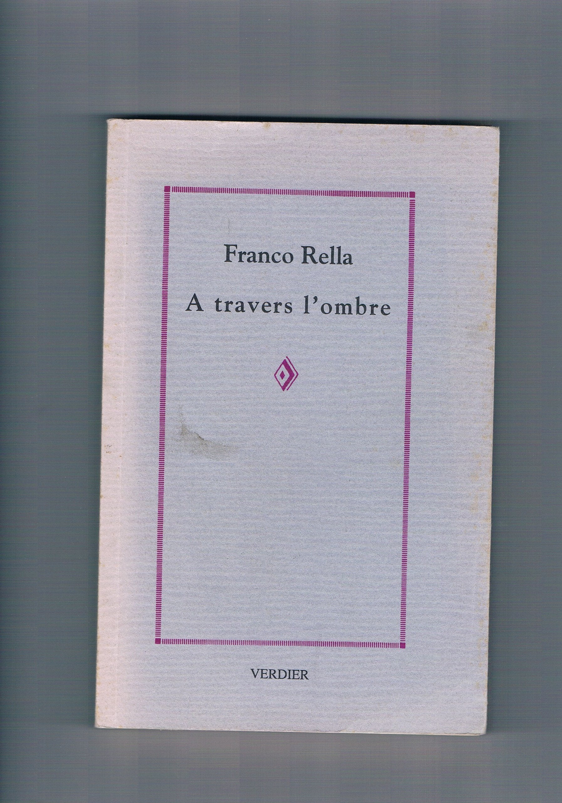 A travers l'ombre 9782864320975