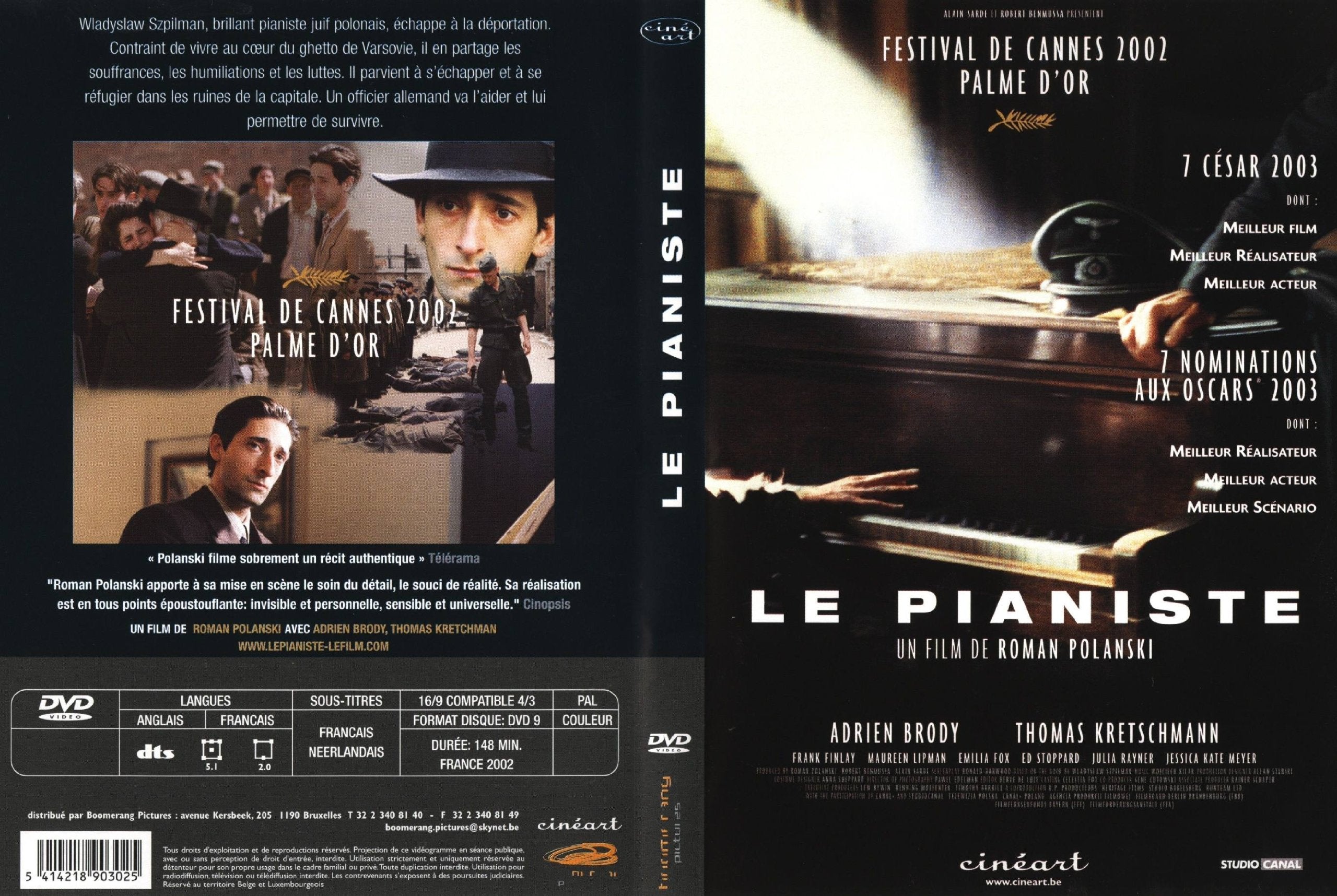 Le Pianiste de Roman Polanski 5414218903025
