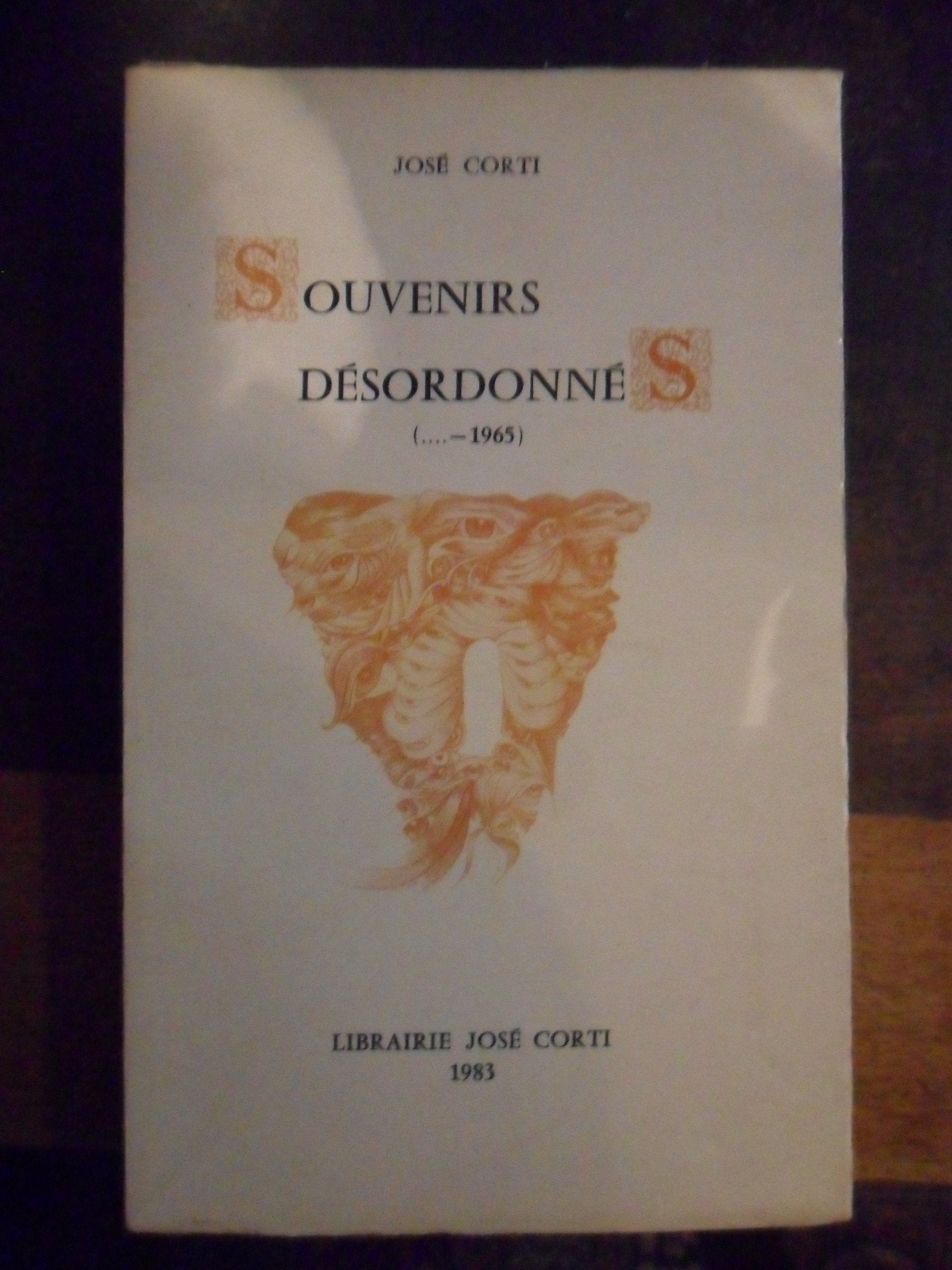 Souvenirs désordonnés. ( ... - 1965). 1983. Broché. 234 pages. Marques de bibliothèque. (Vie littéraire, Autobiographie, Librairie, Edition) 9782714300379