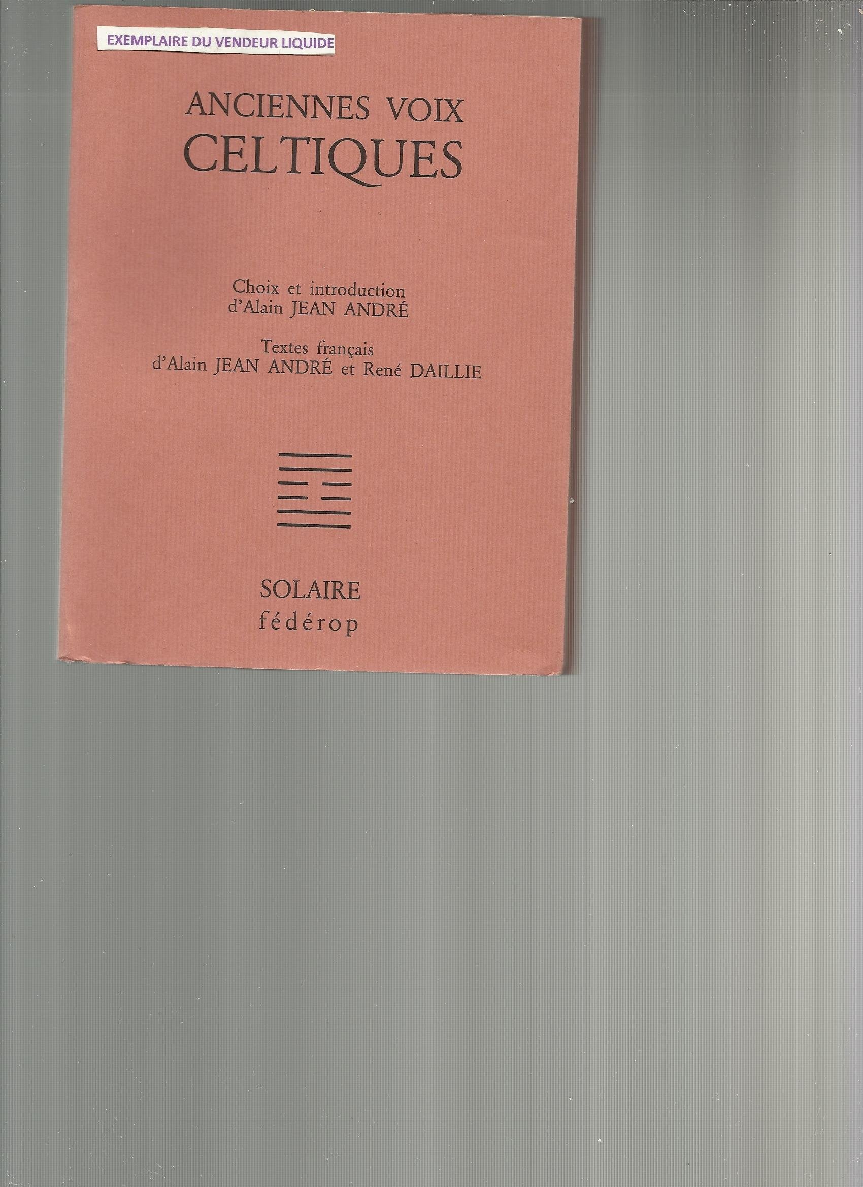 Anciennes voix celtiques 9782857920311