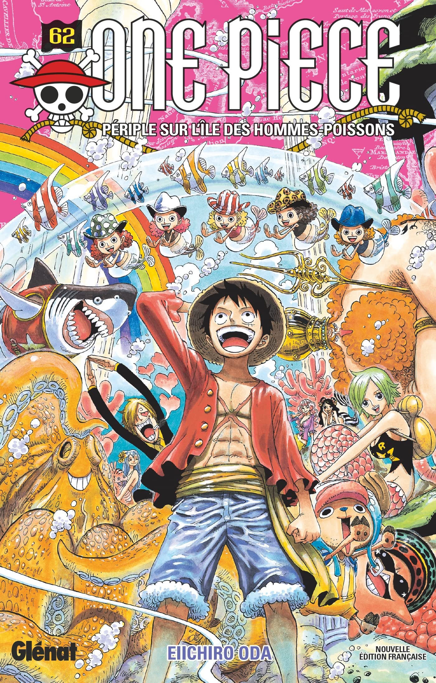 One Piece - Édition originale - Tome 62: Périple sur l'île des hommes-poissons 9782723487689