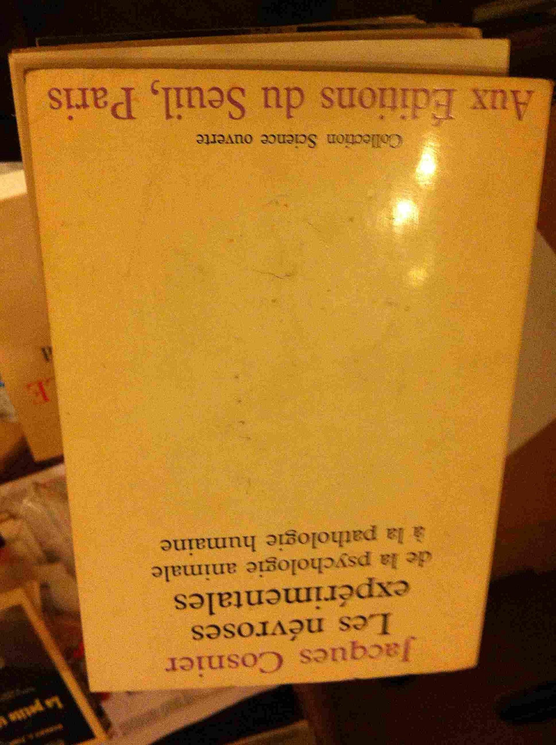 Les Névroses expérimentales. De la psychologie animale à la pathologie humaine 9782020028202