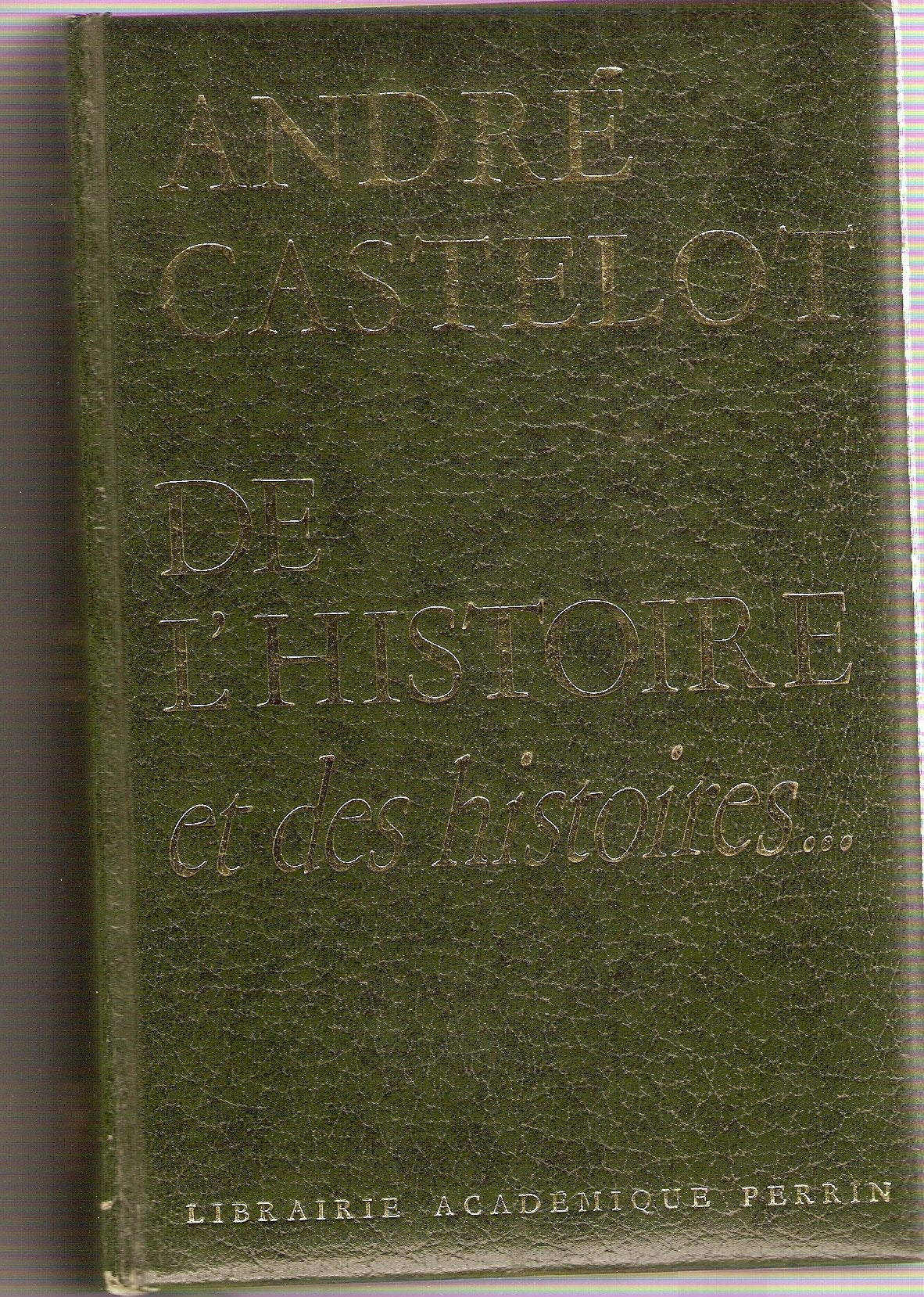De l'Histoire et des histoires 9782262001155