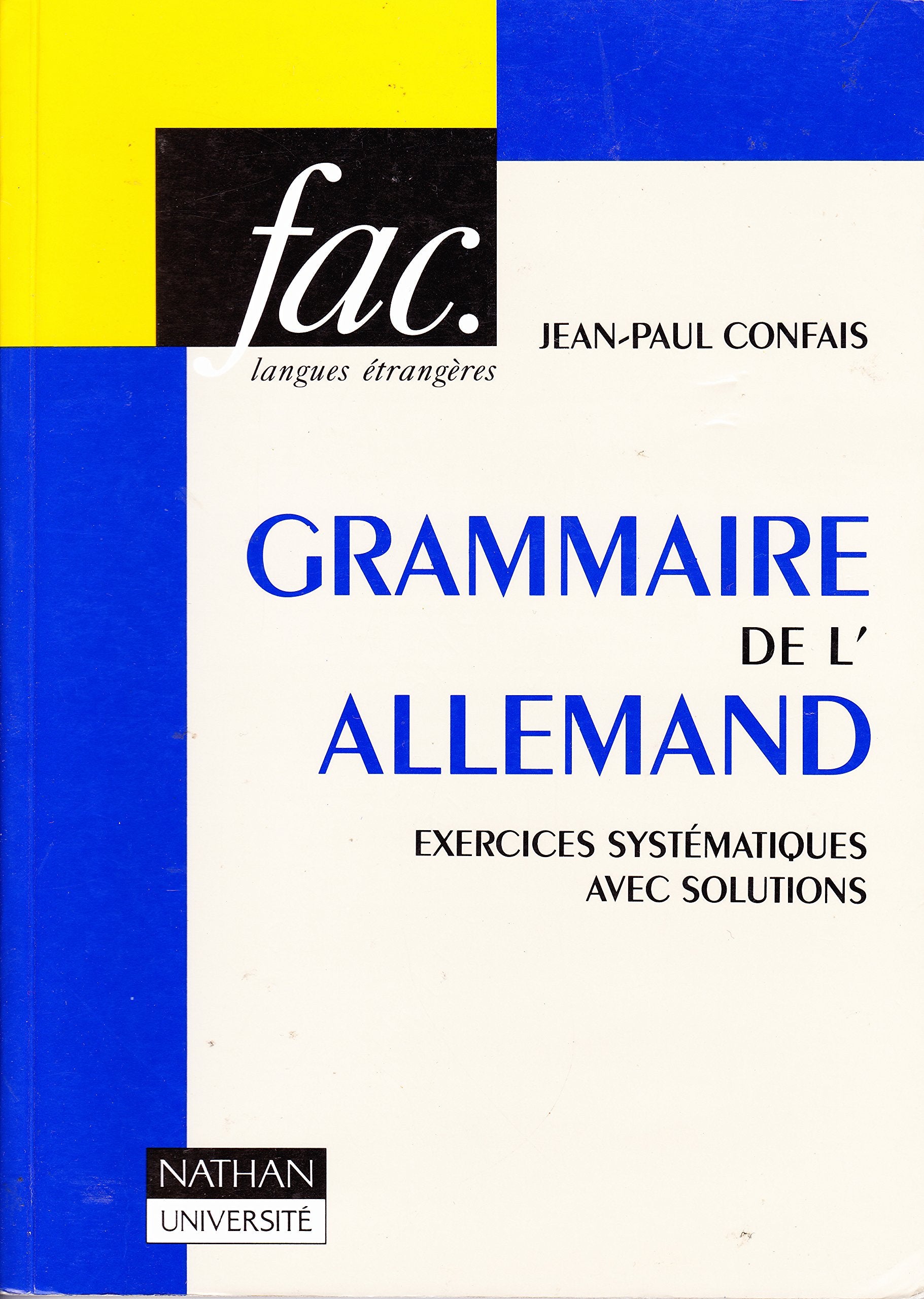 Grammaire de l'Allemand : exercices systématiques avec solutions 9782091907642