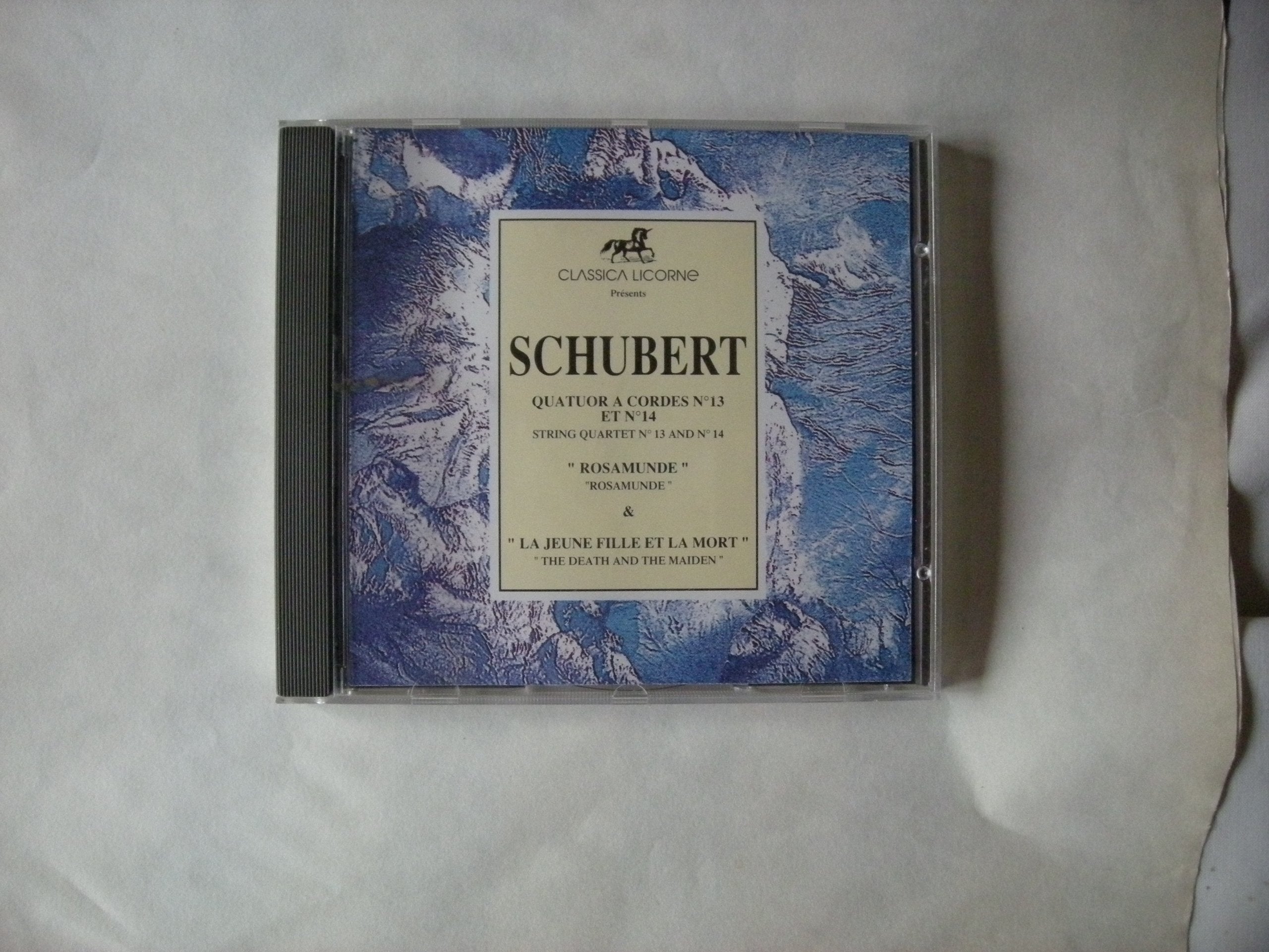 Quatours à corde No13 D.804 "Rosamunde" et No14 D.810 "La jeune fille et la mort" 3254567355814