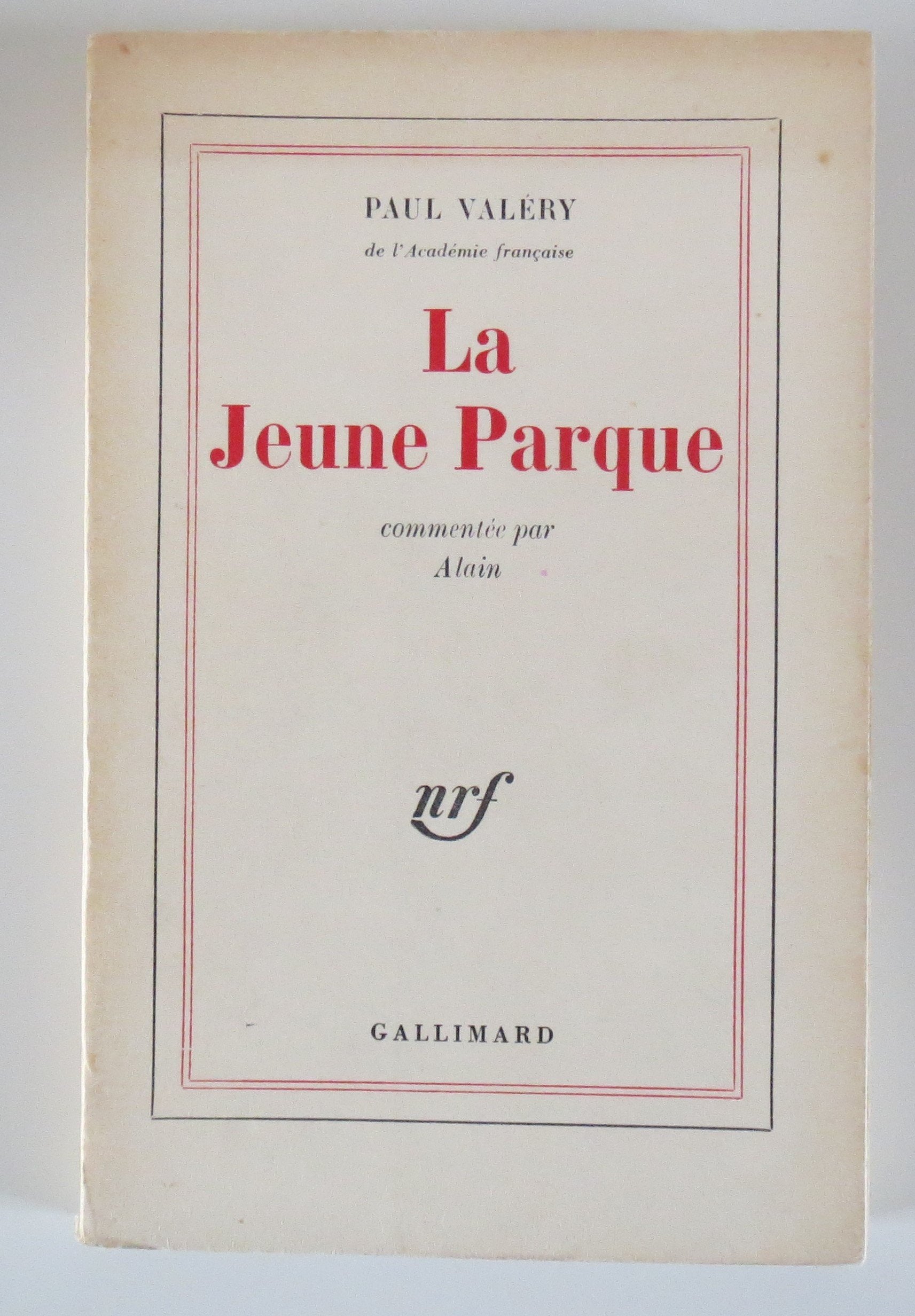 La jeune parque commentés par alain