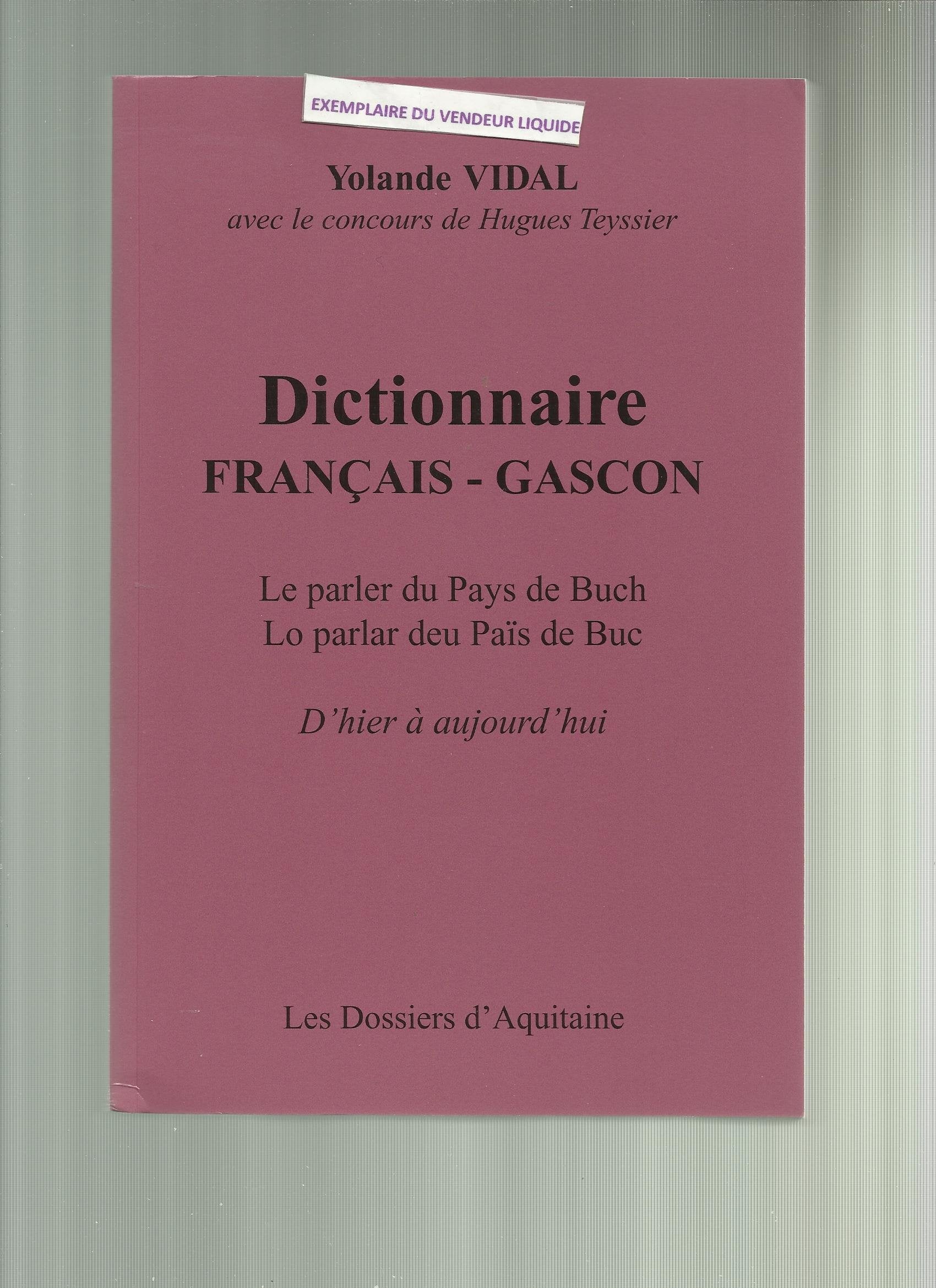 Dictionnaire francais - gascon 9782846220323