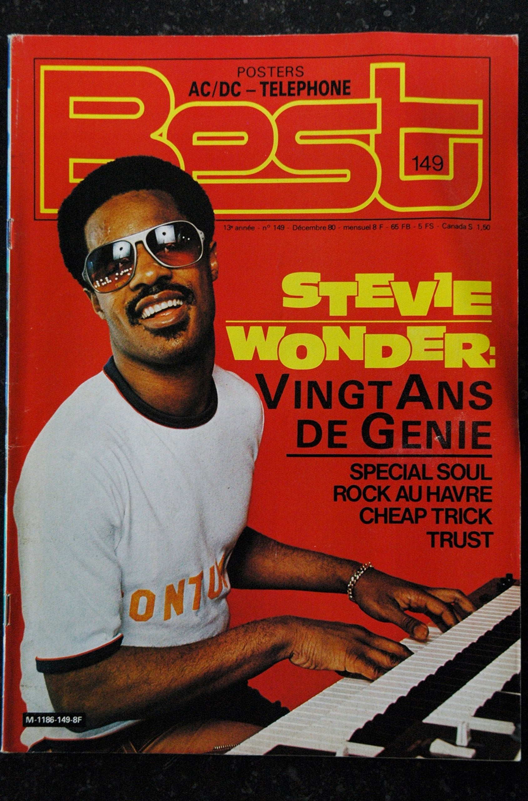 BEST 149 DECEMBRE 1980 STEVIE WONDER SOUL ROCK CHEAP TRICK TRUST 3701136758960
