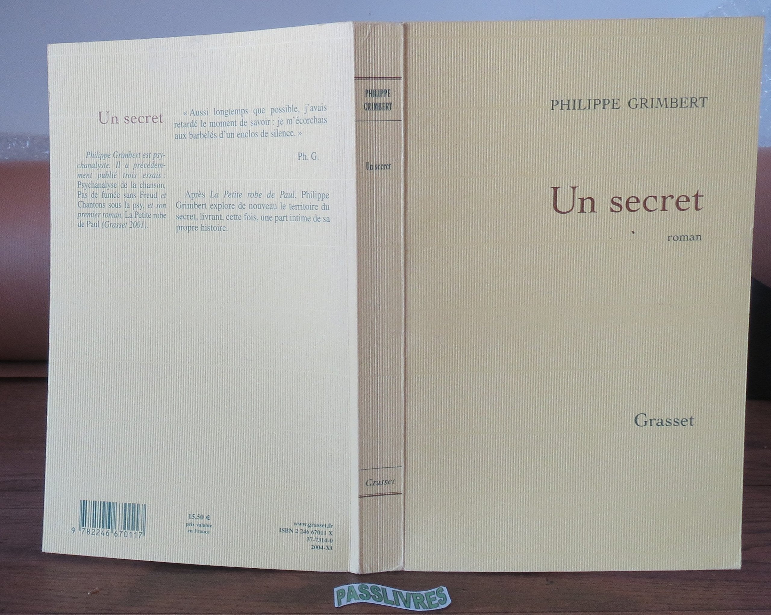 Un secret - Grand prix des Lectrices de Elle 2005 9782246670124