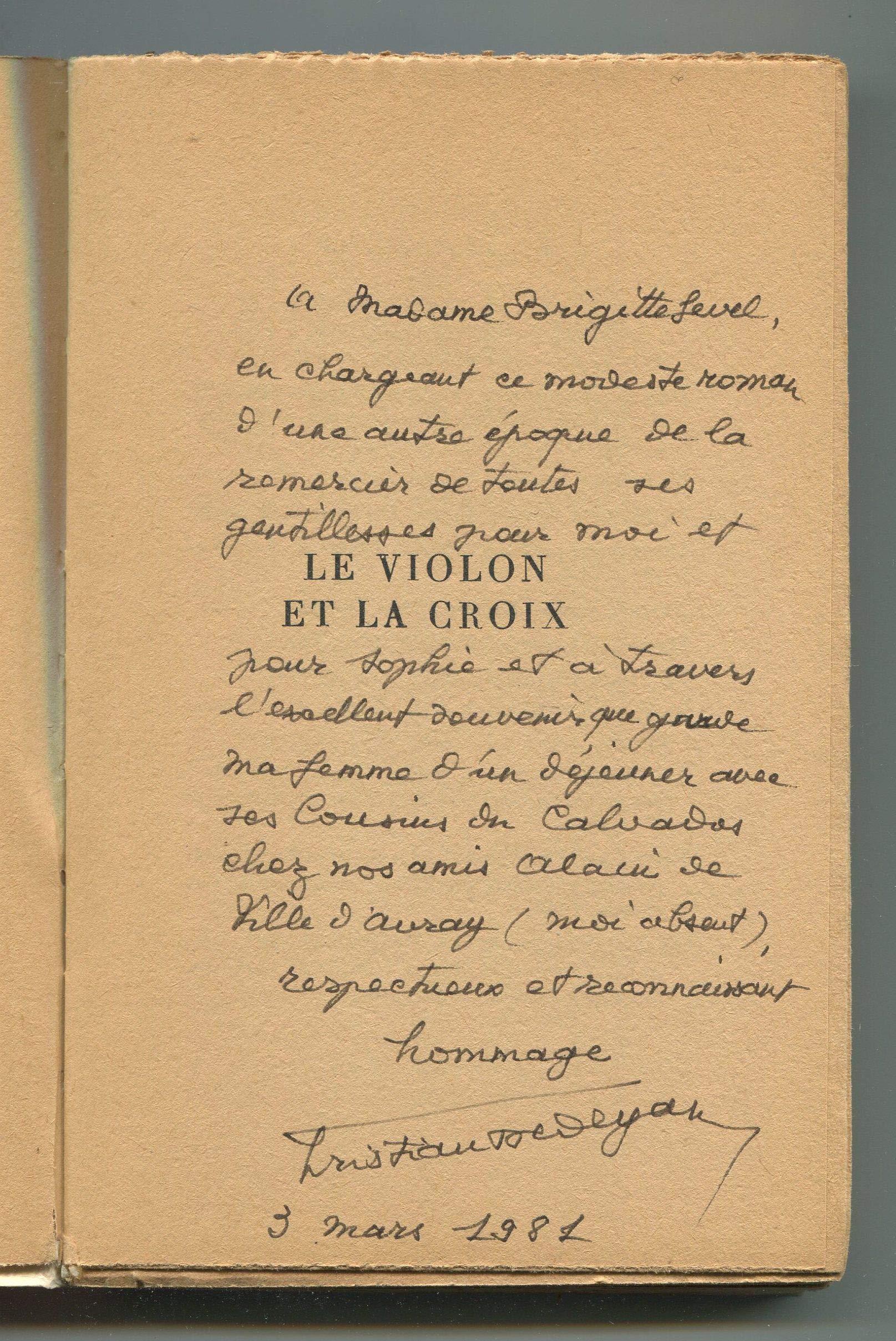 LE VIOLON ET LA CROIX 9782070218059