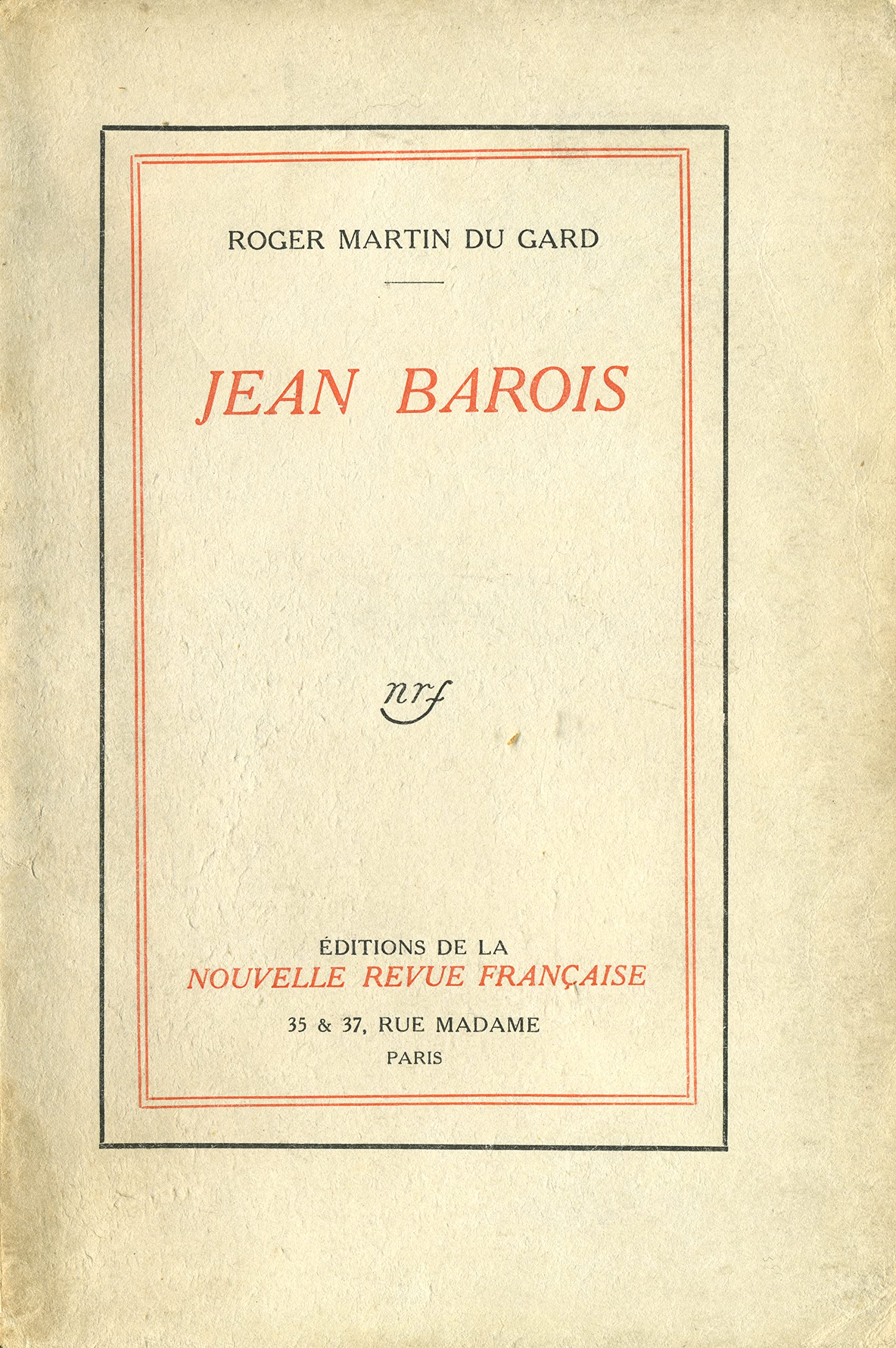 JEAN BAROIS 9782070242306