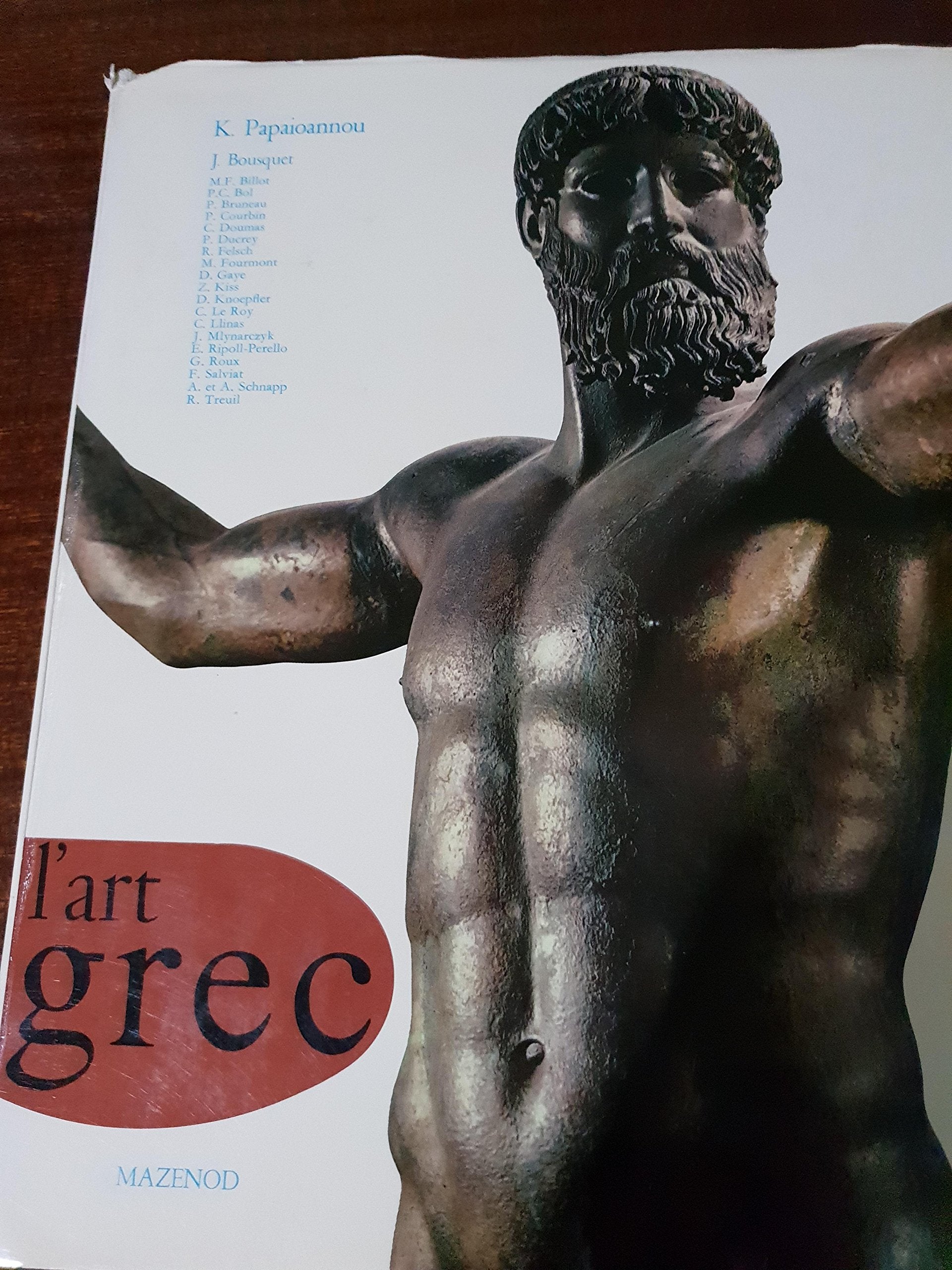 L'art grec. l'art et la civilisation de la grèce ancienne par k. papaioannou. les sites archéologiques de la grèce et de la grande-grèce par j. bousquet. l'art et les grandes civilisations.