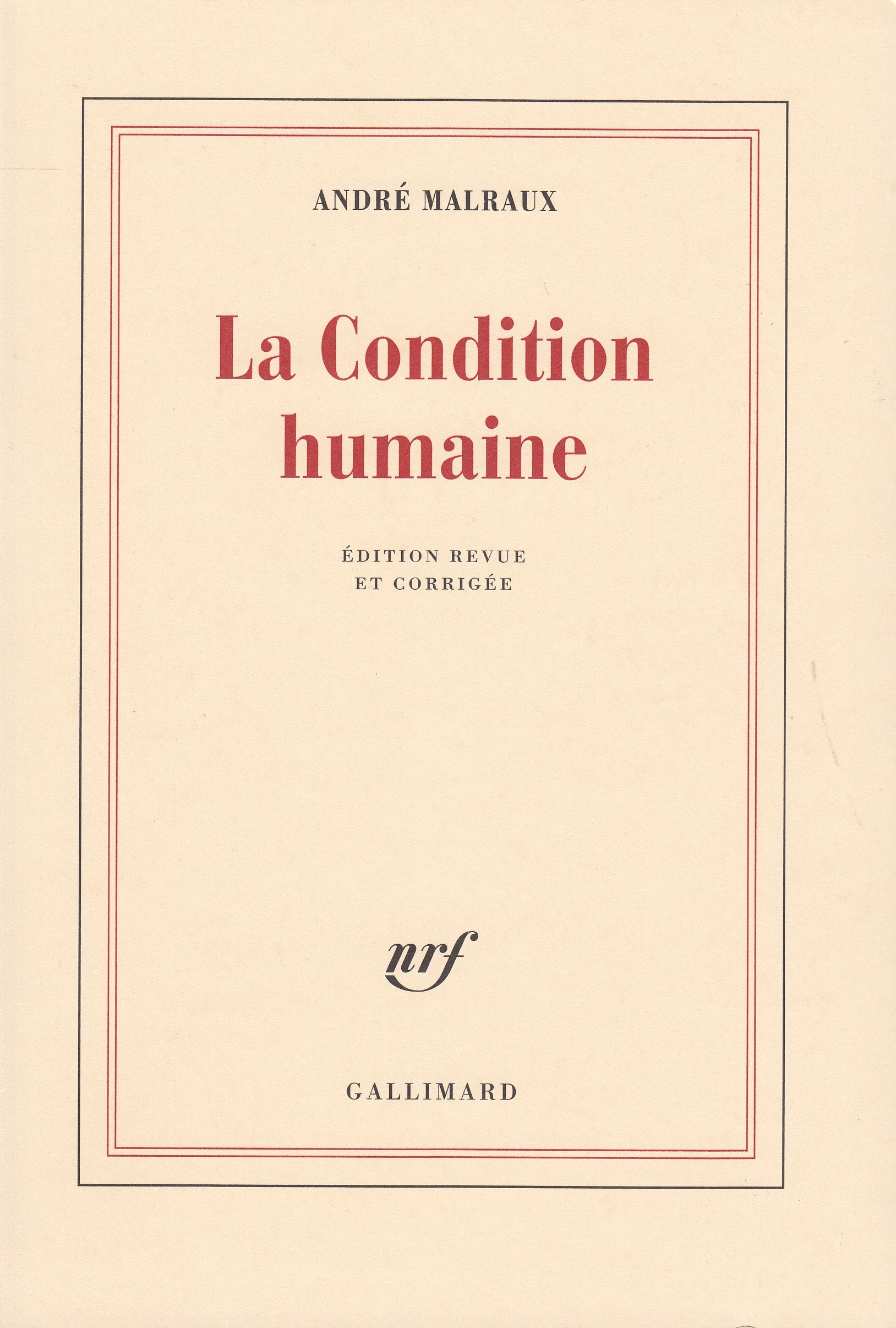La Condition Humaine 9782070241316