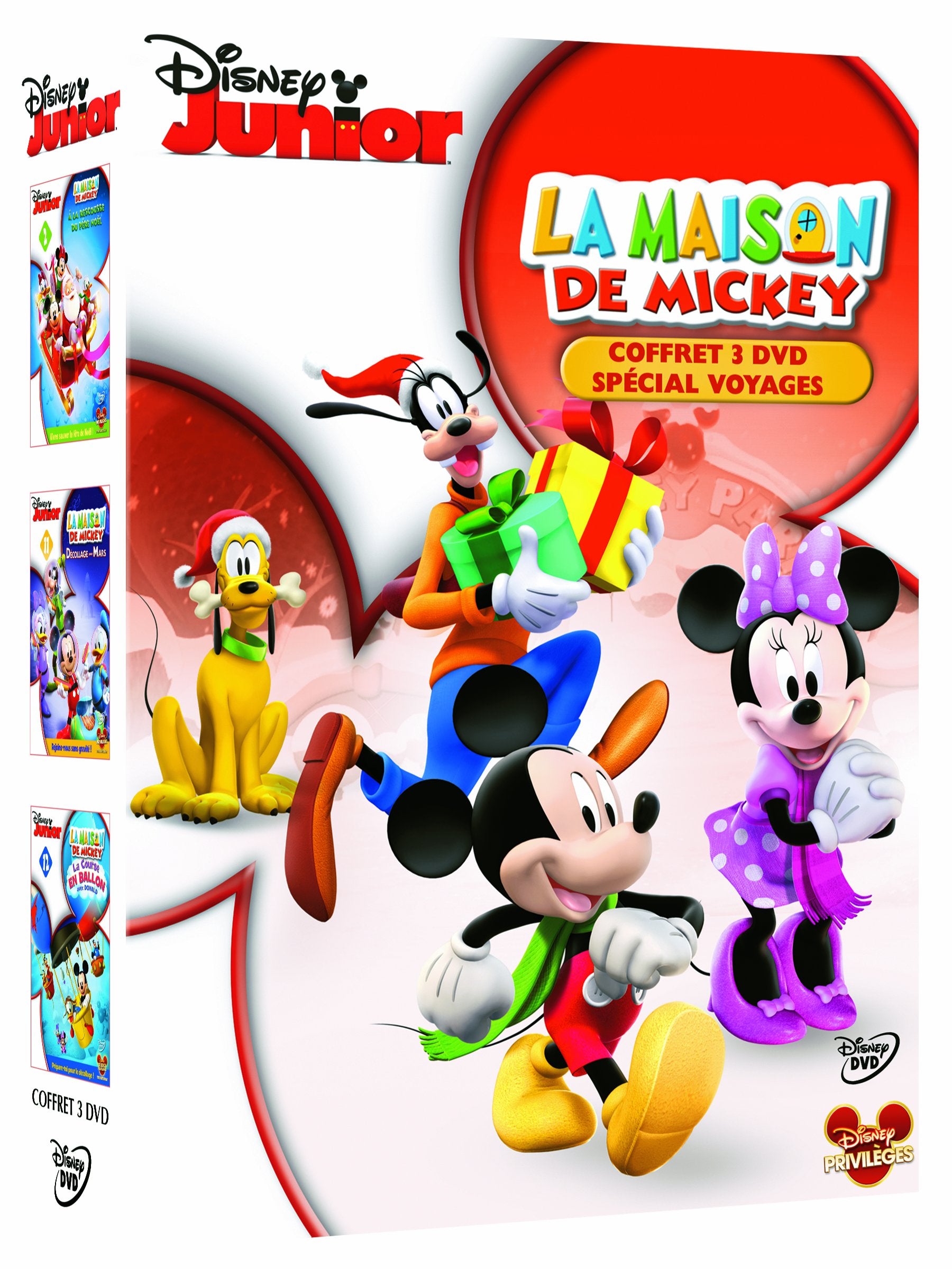 La maison de Mickey vol.1 : A la rescousse du Père Noël + Décollage pour Mars + La course en ballon avec Donald - coffret 3 DVD 8717418316136