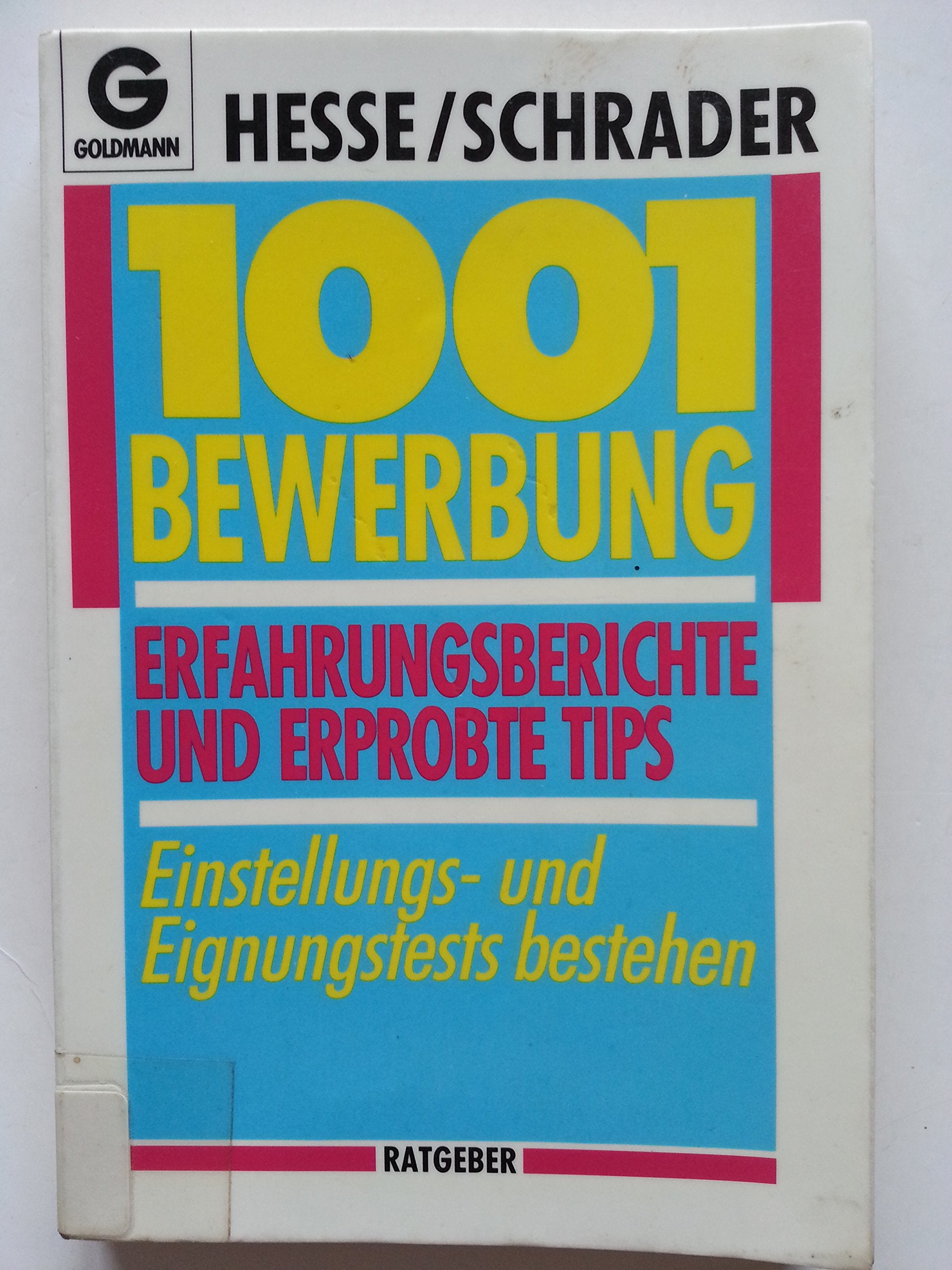 1001 Bewerbung 9783442135851