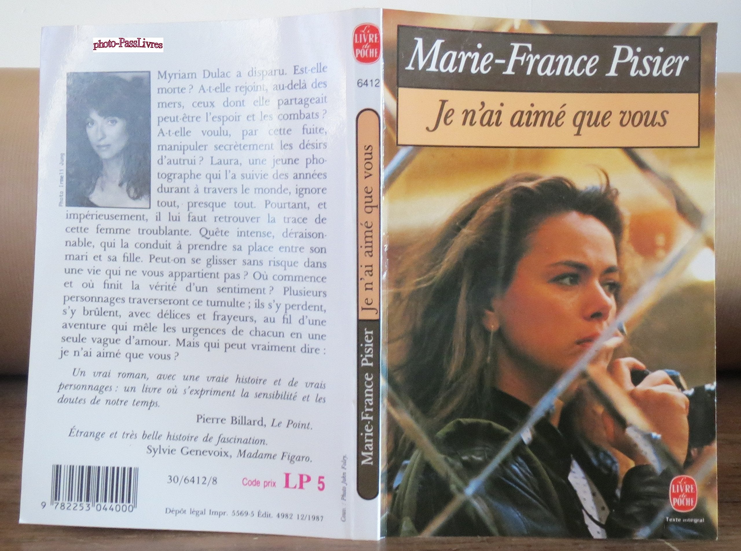 Je n'ai aimé que vous 9782253044000