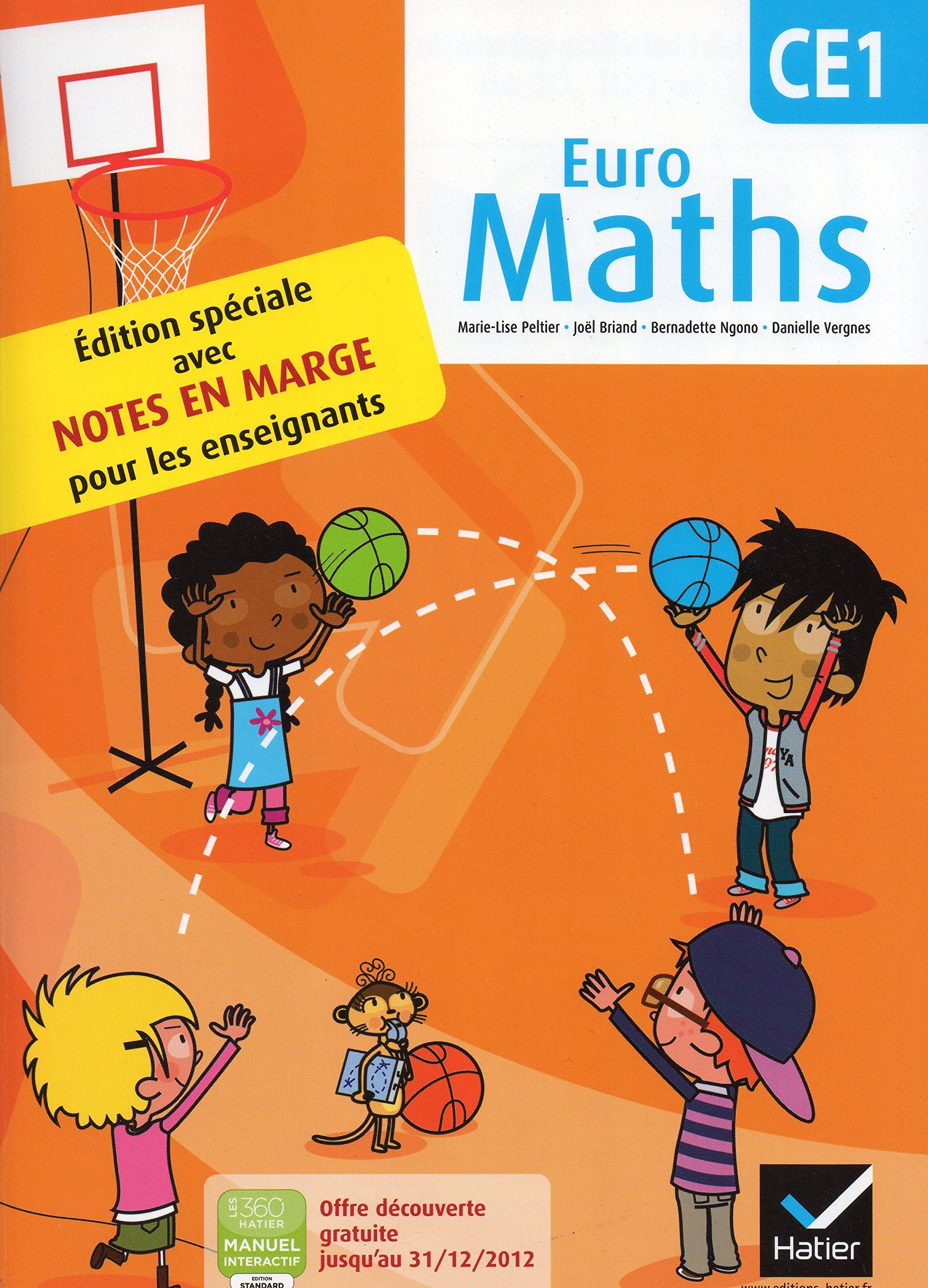 Euro Maths CE1 éd. 2012 - Fichier de l'élève + Aide-mémoire 9782218956676