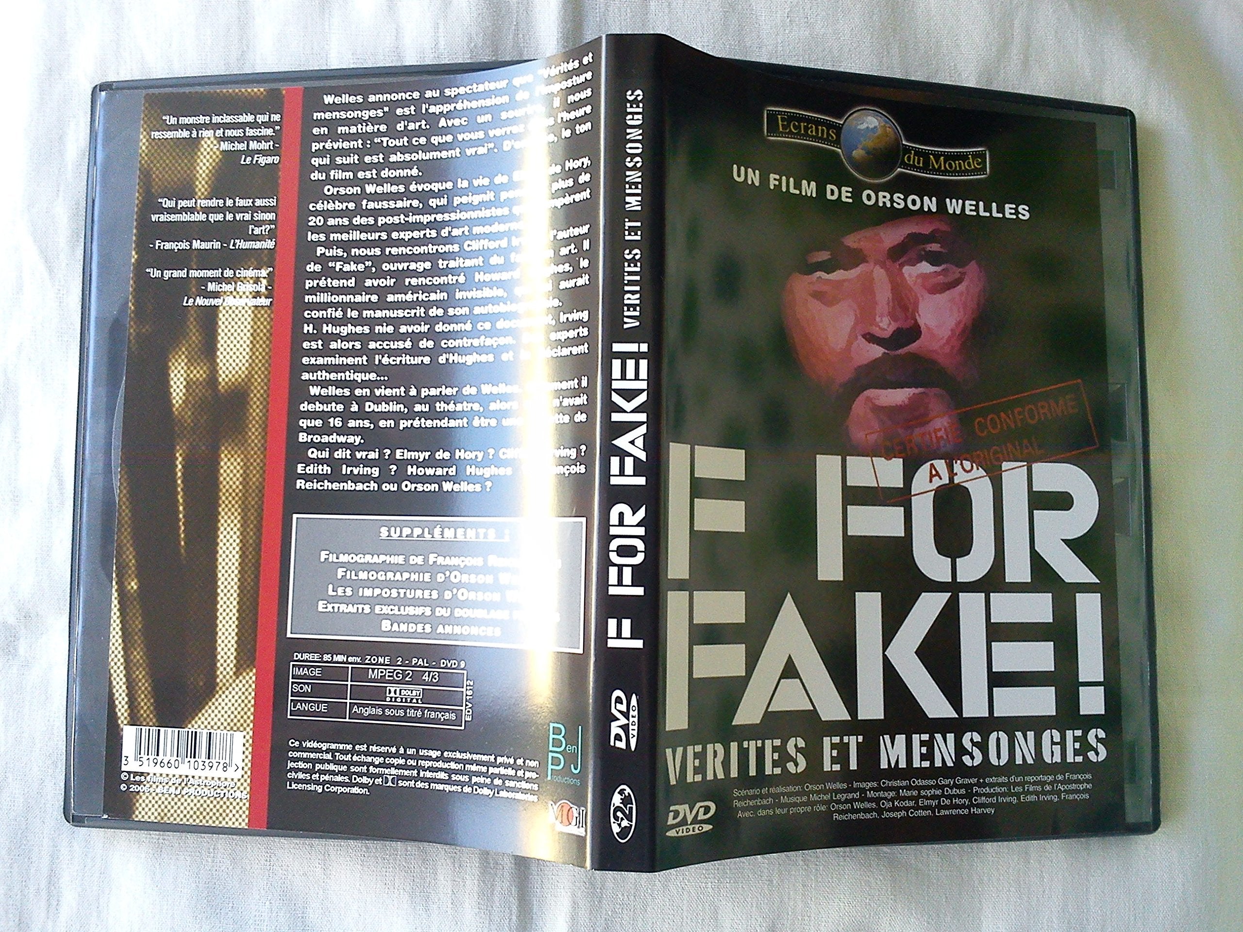 F For Fake !, Vérités et mensonges 3519660107983