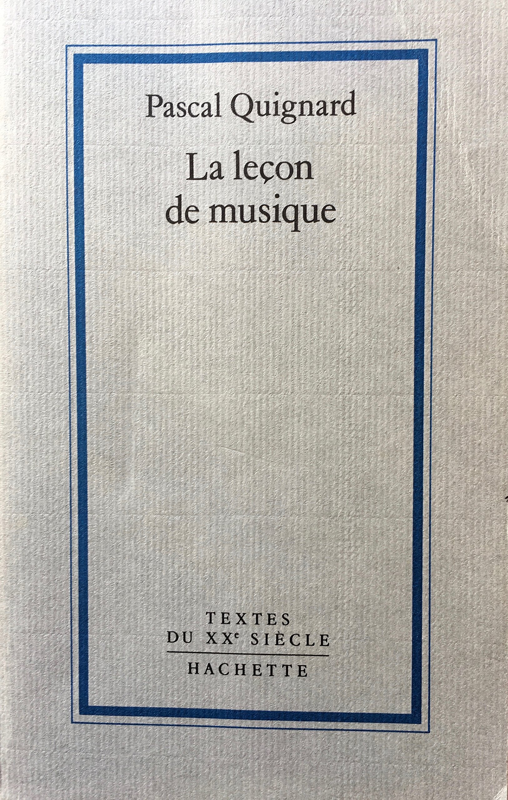 La leçon de musique 9782010124198