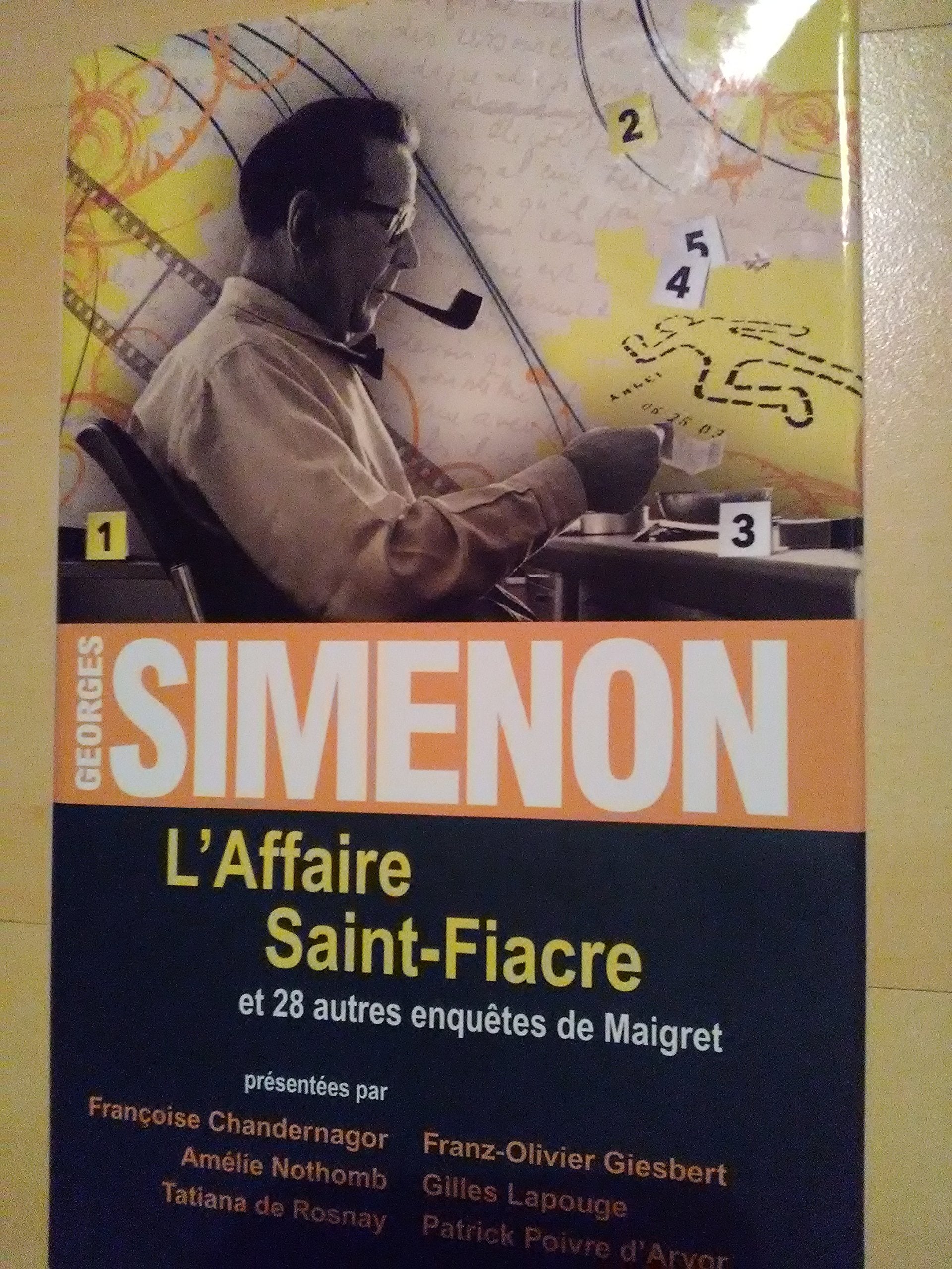 l'Affaire Saint-Fiacre et 28 autres enquêtes de maigret 9782298084030