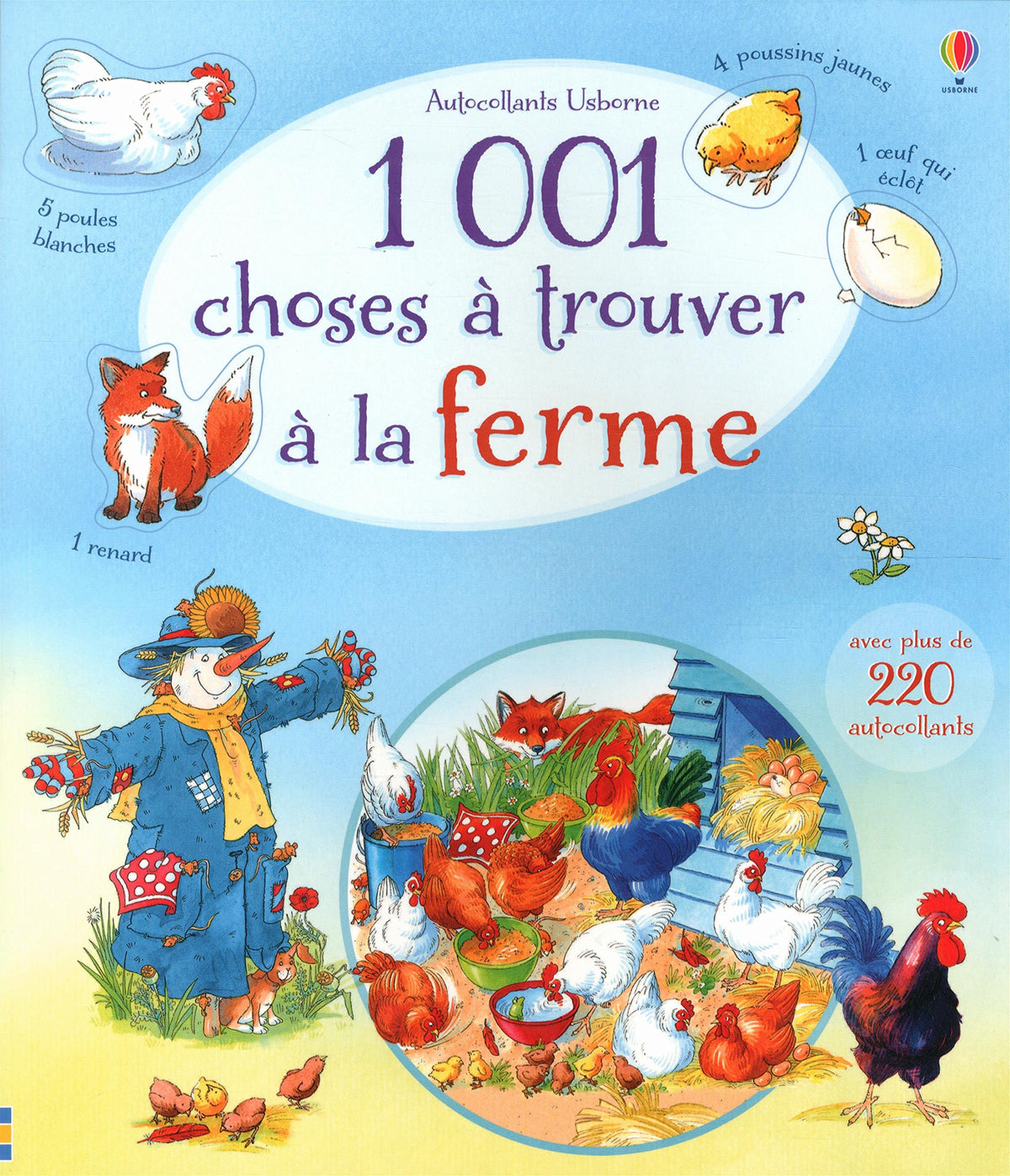 1001 choses à trouver à la ferme - Autocollants Usborne 9781409589150