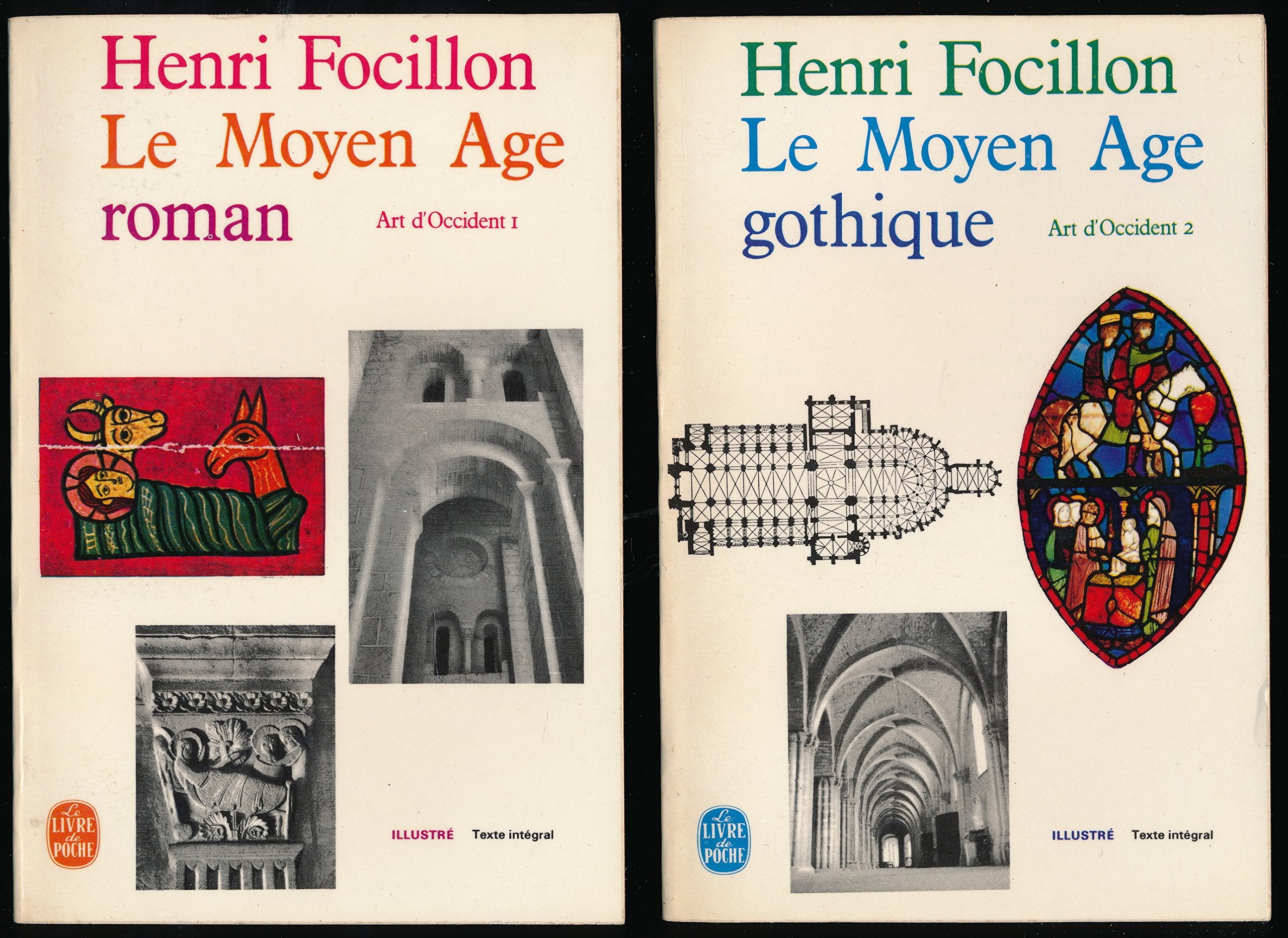 Art d'occident (Complet en 2 tomes) - Tome 1, Le Moyen Age roman - Tome 2, Le Moyen Age gothique - Edition illustrée - Table alphabétique pour les deux tomes à la fin du tome 2