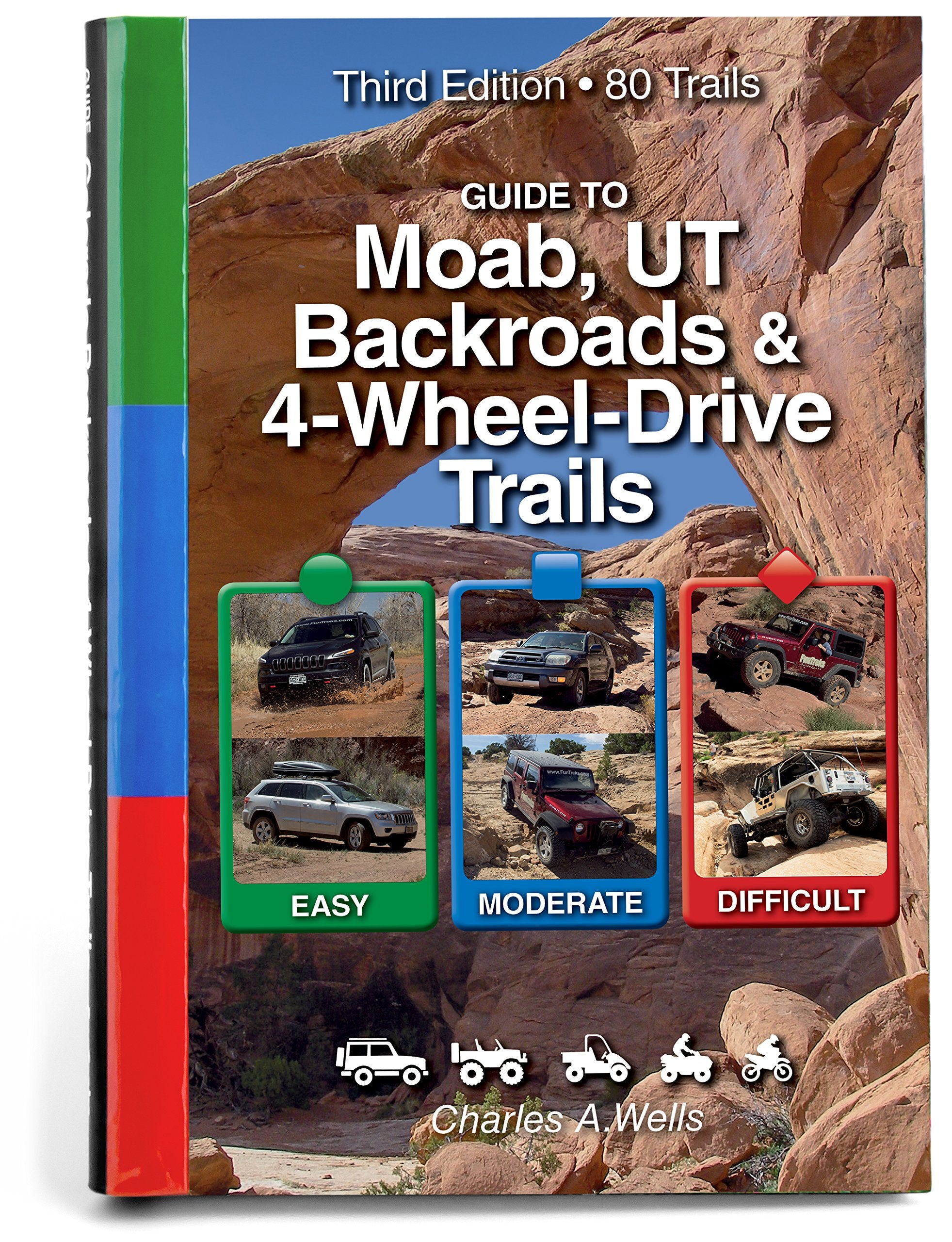 Guide to Moab, UT Backroads & 4-Wheel Drive Trails: Easy, Moderate, Difficult: 80 Trails 9781934838259