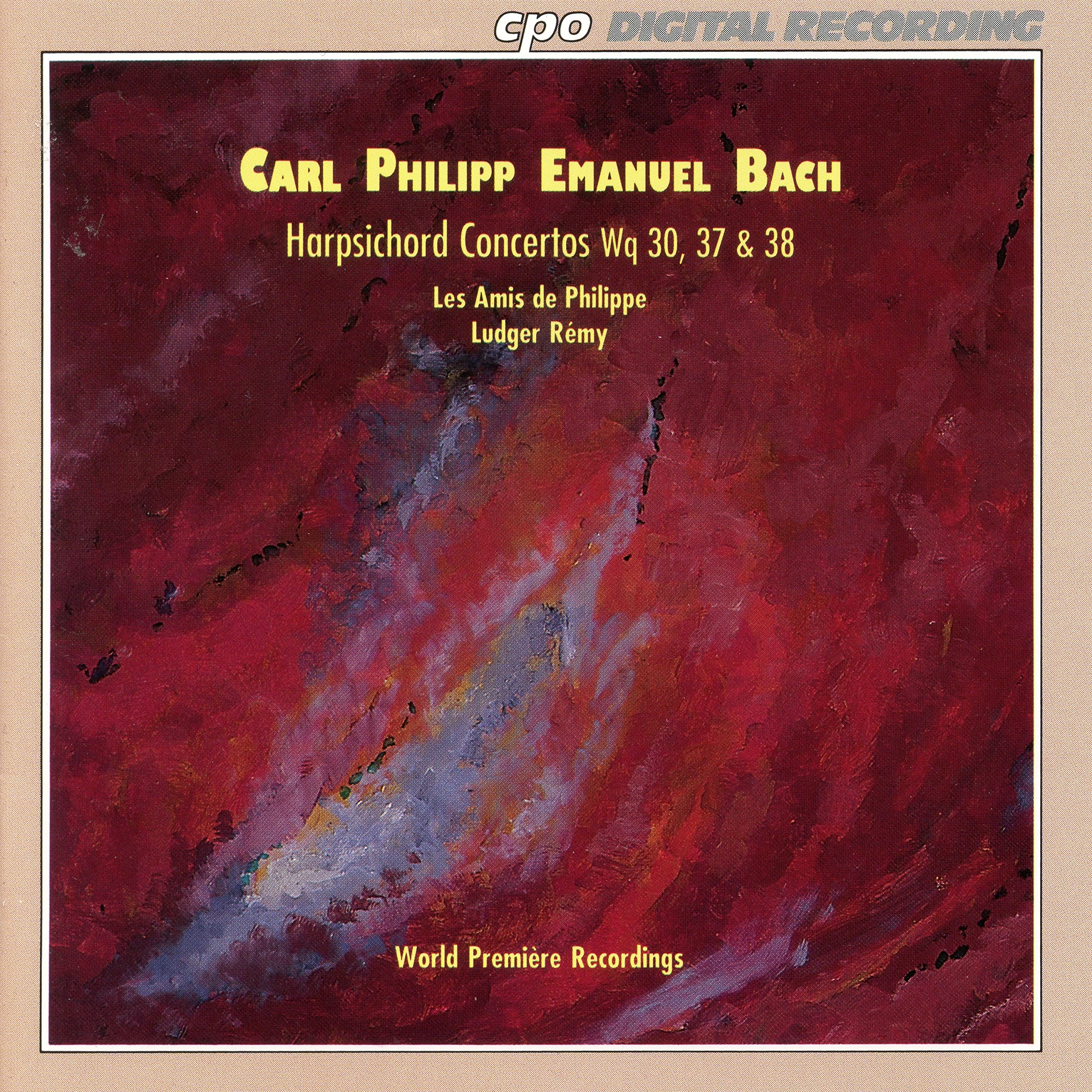 Bach : Harpsichord Concertos Wq 30, 37 & 38 0761203935024