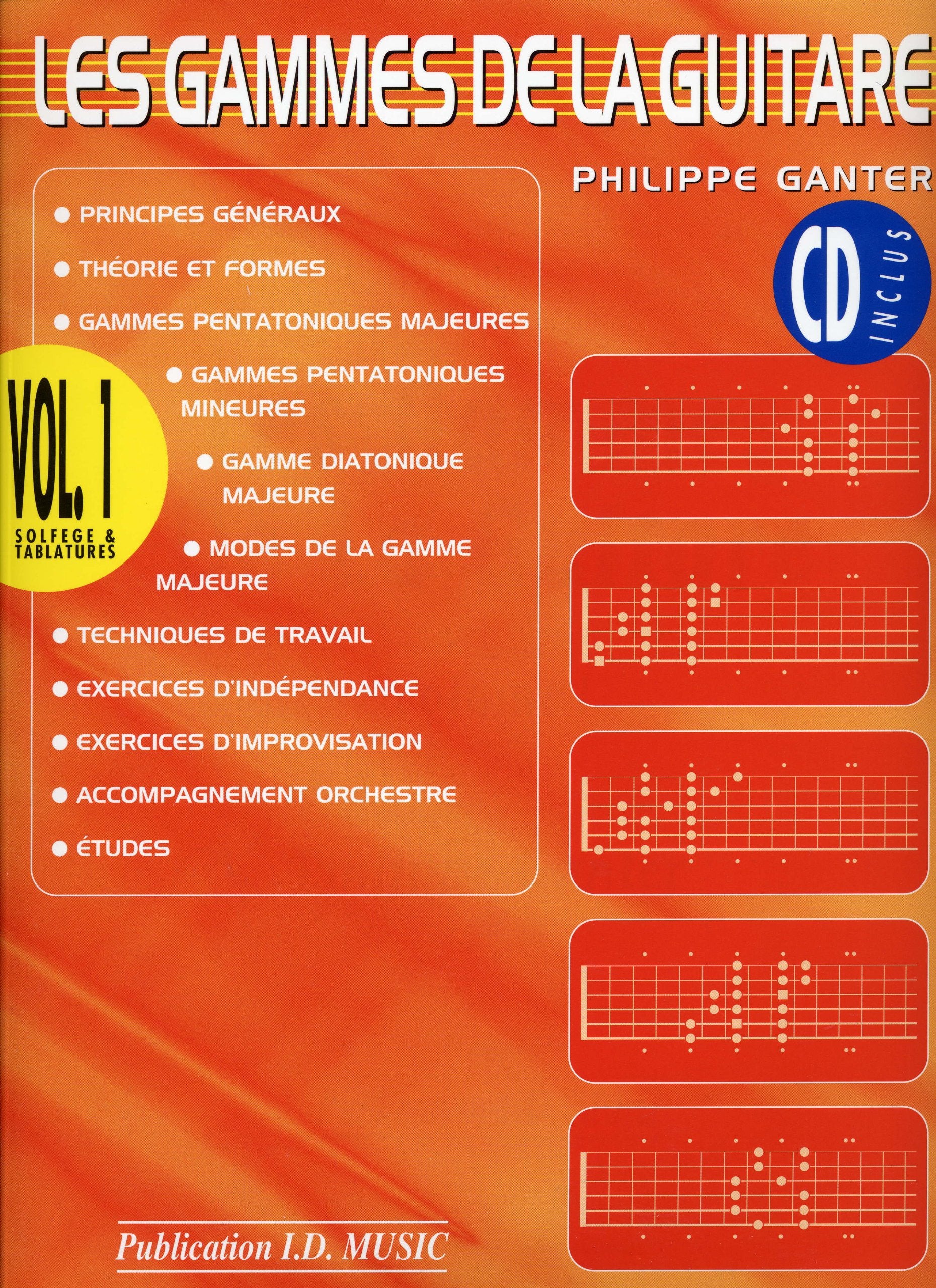 Ganter gammes de la guitare vol 1 + 1 CD 3553300031313
