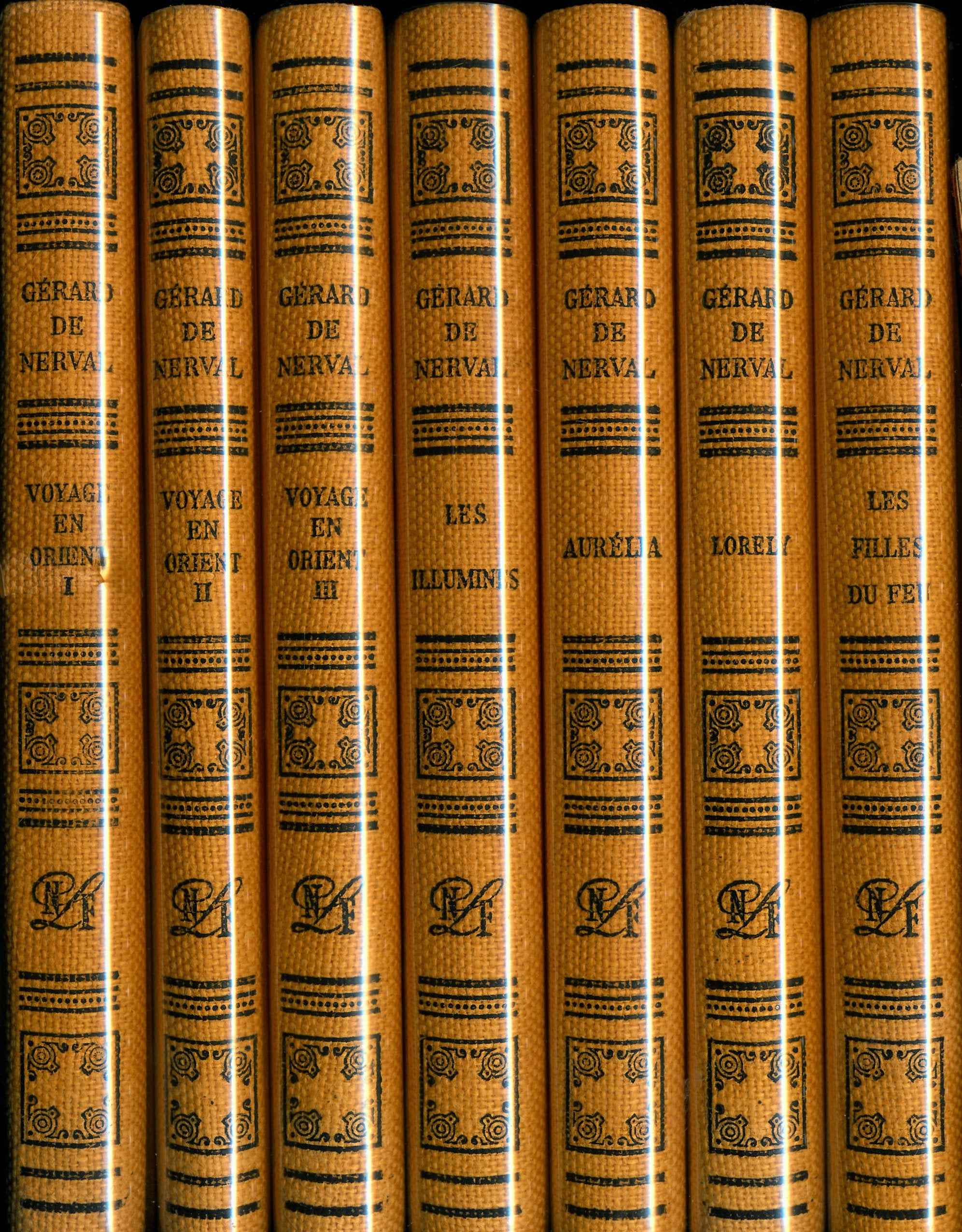 Oeuvres (Complet en 7 tomes) : Voyage en Orient (3 tomes), Les illuminés, Aurélia, Lorely, Les filles du feu - Bois gravés de Renaud - Etude biographique de Jacques Suffel - Texte et notes établis par Monique Cornand