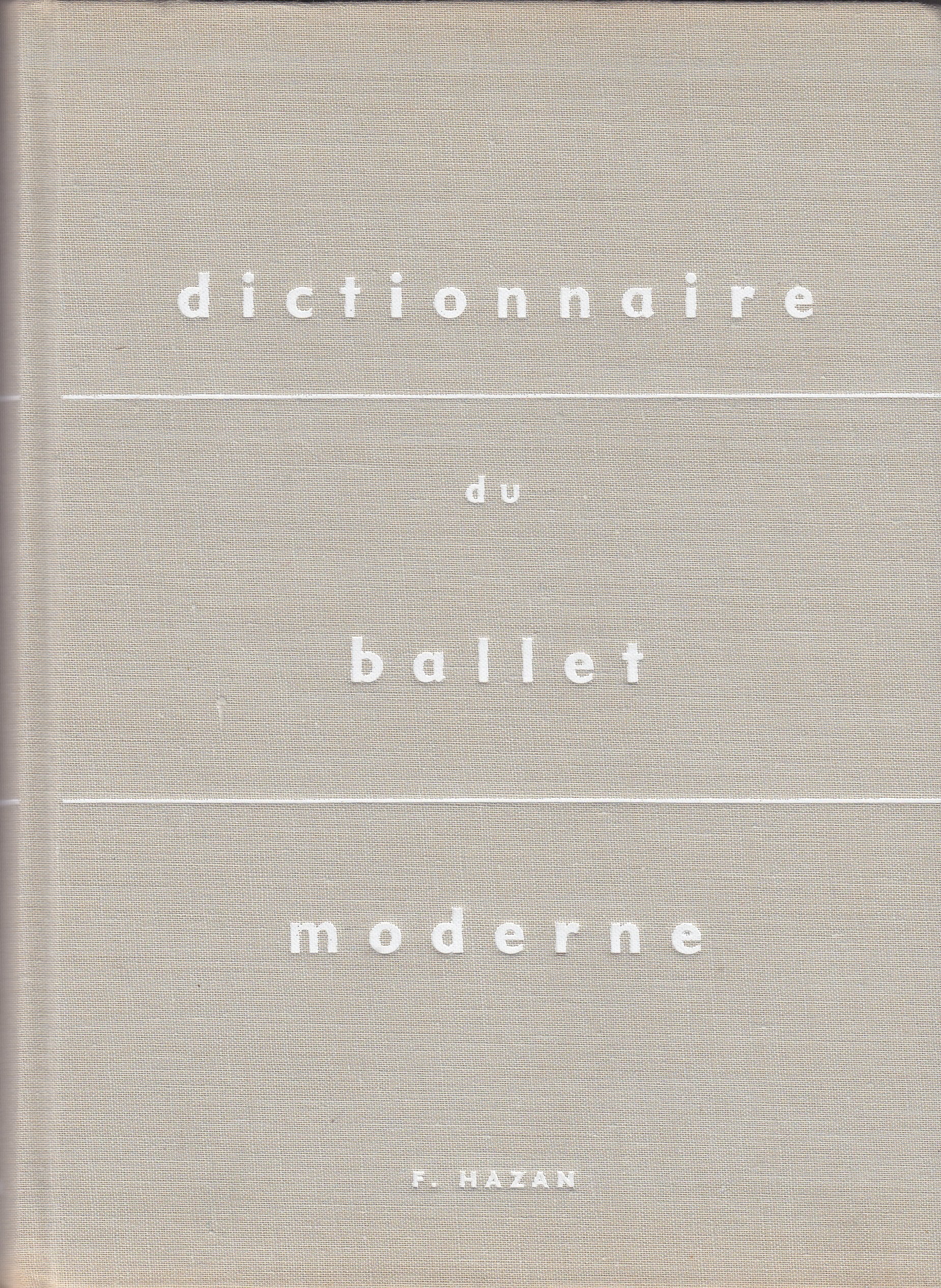 Dictionnaire du ballet moderne