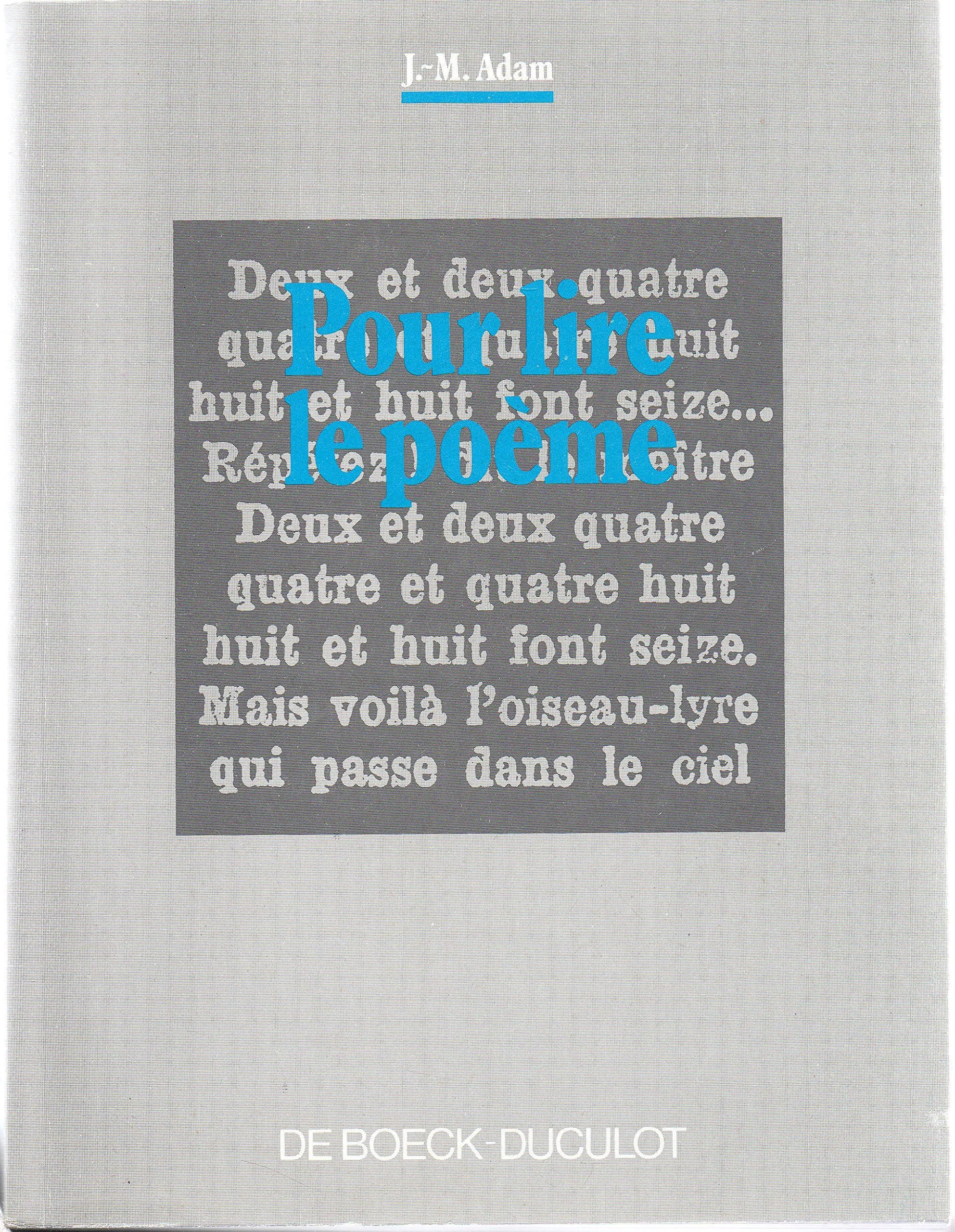 Pour lire le poème 9782804108441