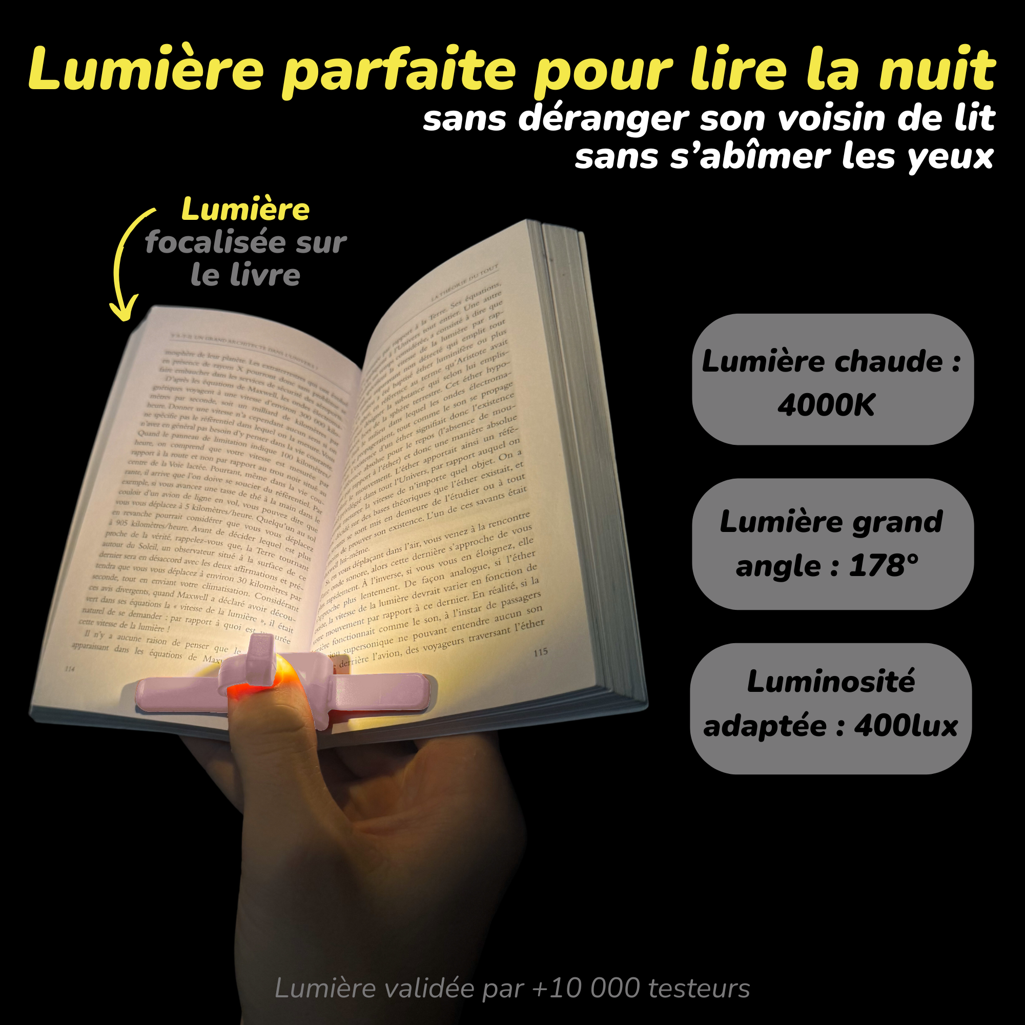 Lizia – La lampe de lecture magnétique sans fil